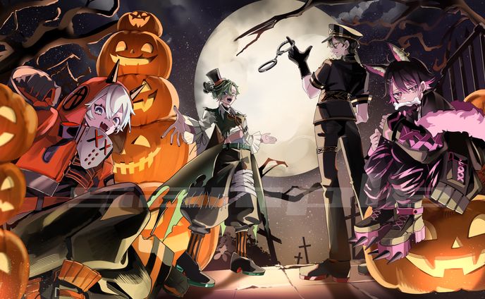 オレ達の遊ビバ！様「Mrs.Pumpkinの滑稽な夢」歌ってみたイラスト