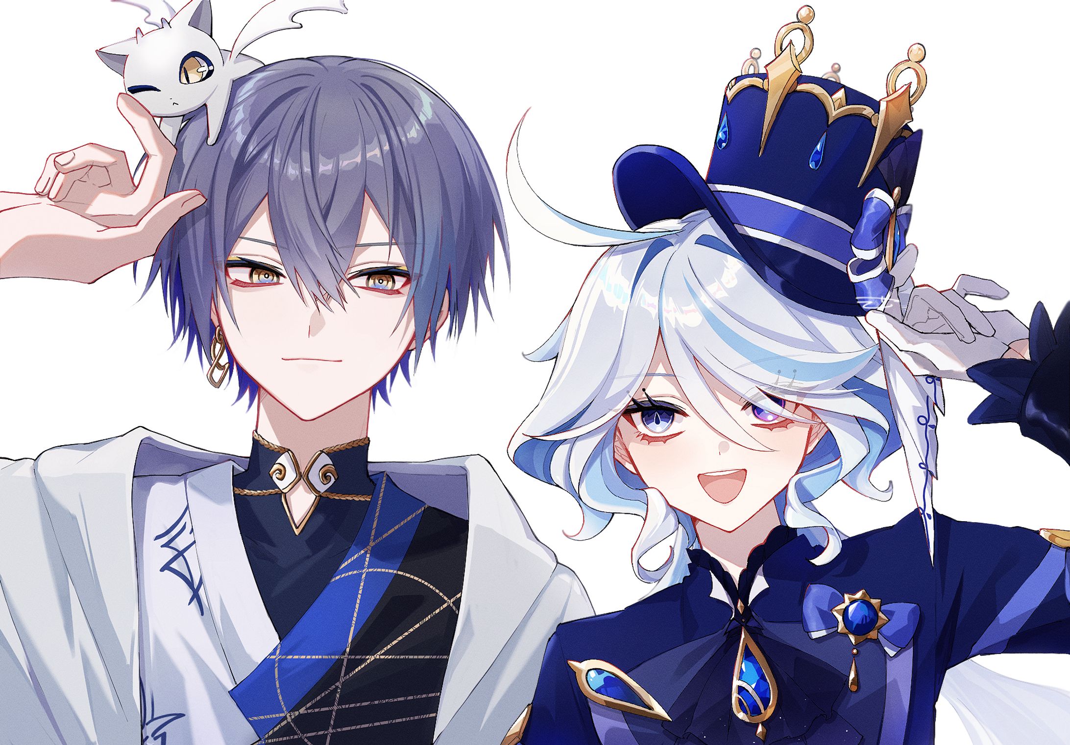 画面内2人 ペア画イラスト