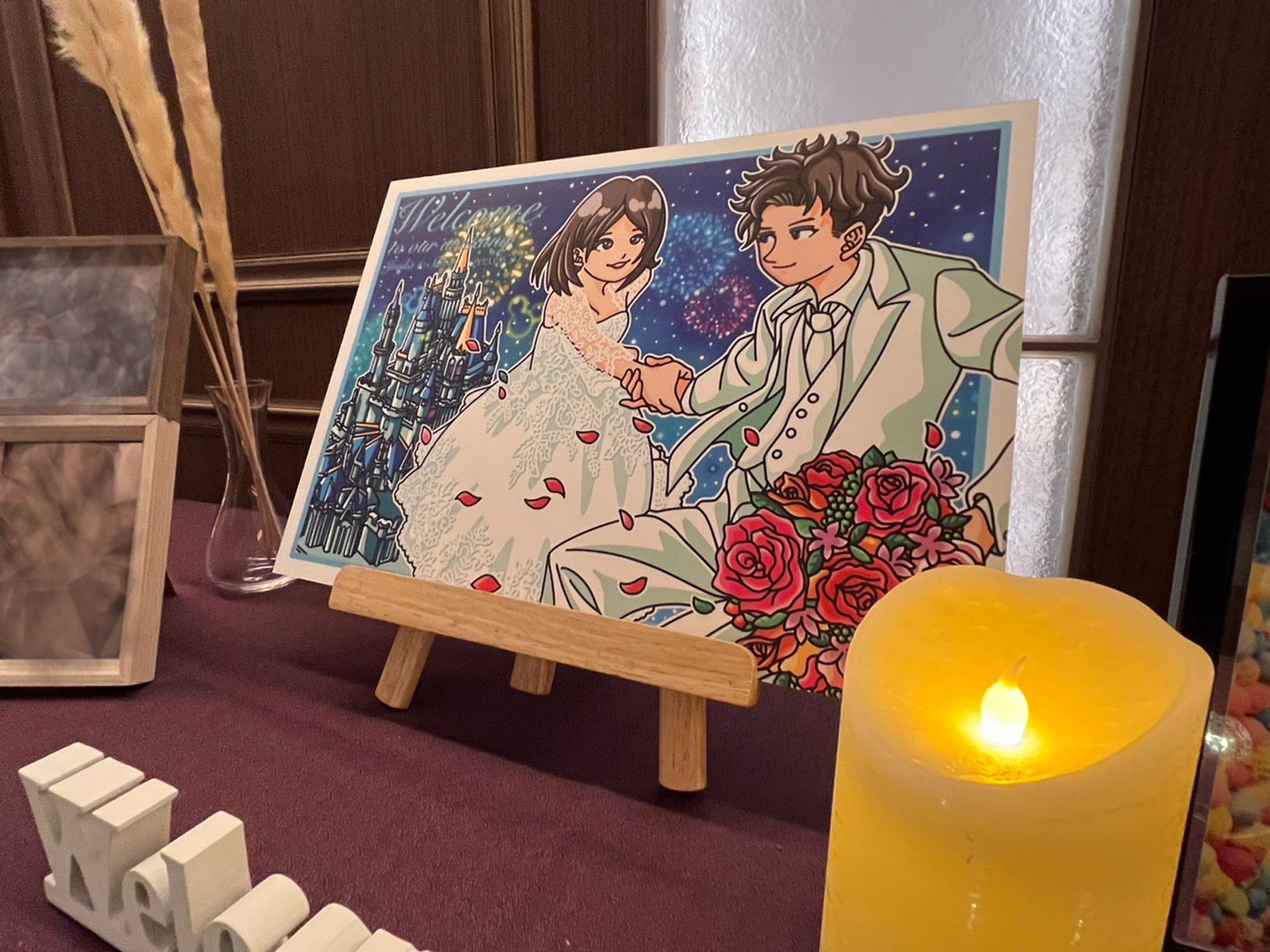 結婚式のウェルカムボード-1