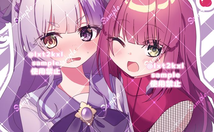 バストアップ簡易2人絵