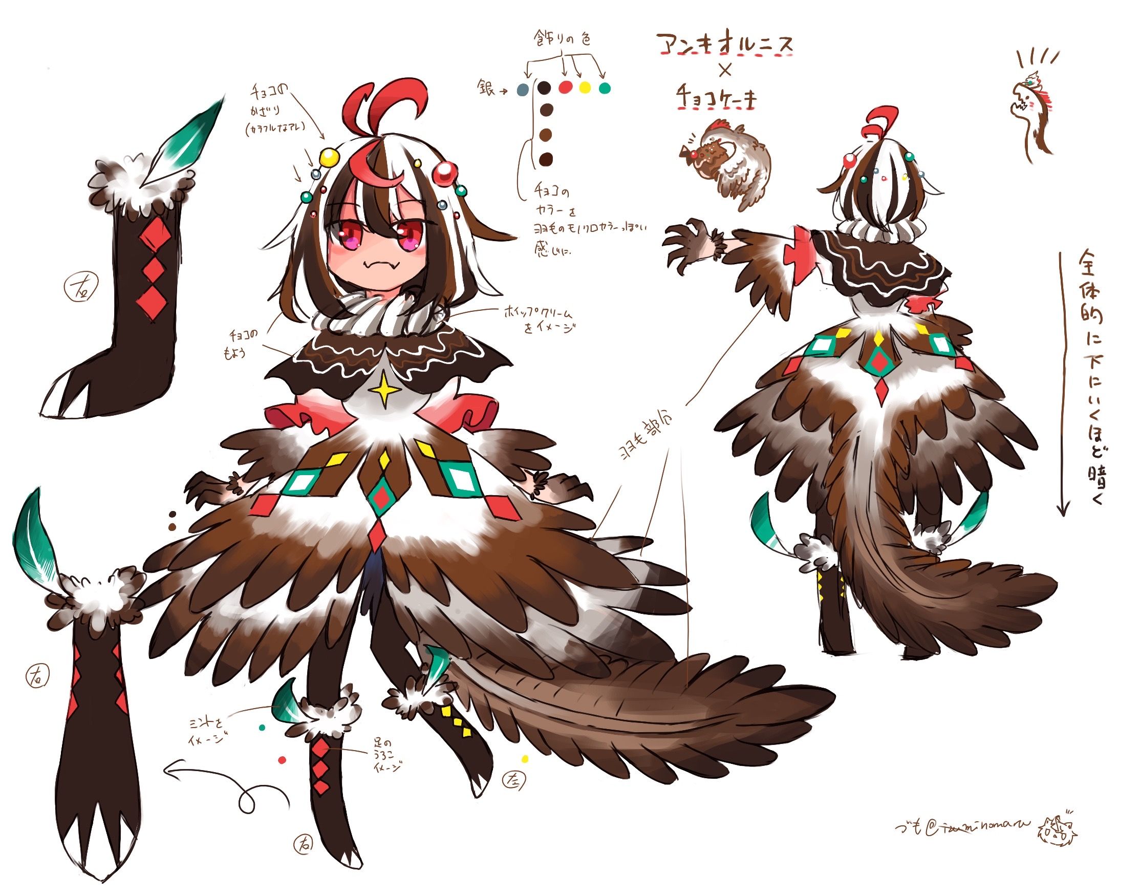 擬人化キャラクターデザイン