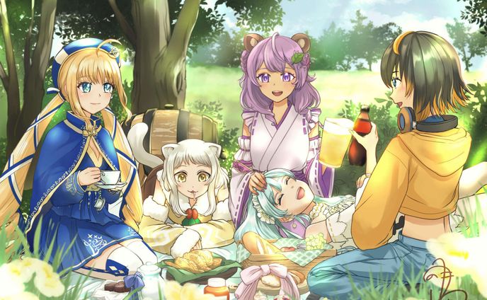 漫画　イラスト、vライバー