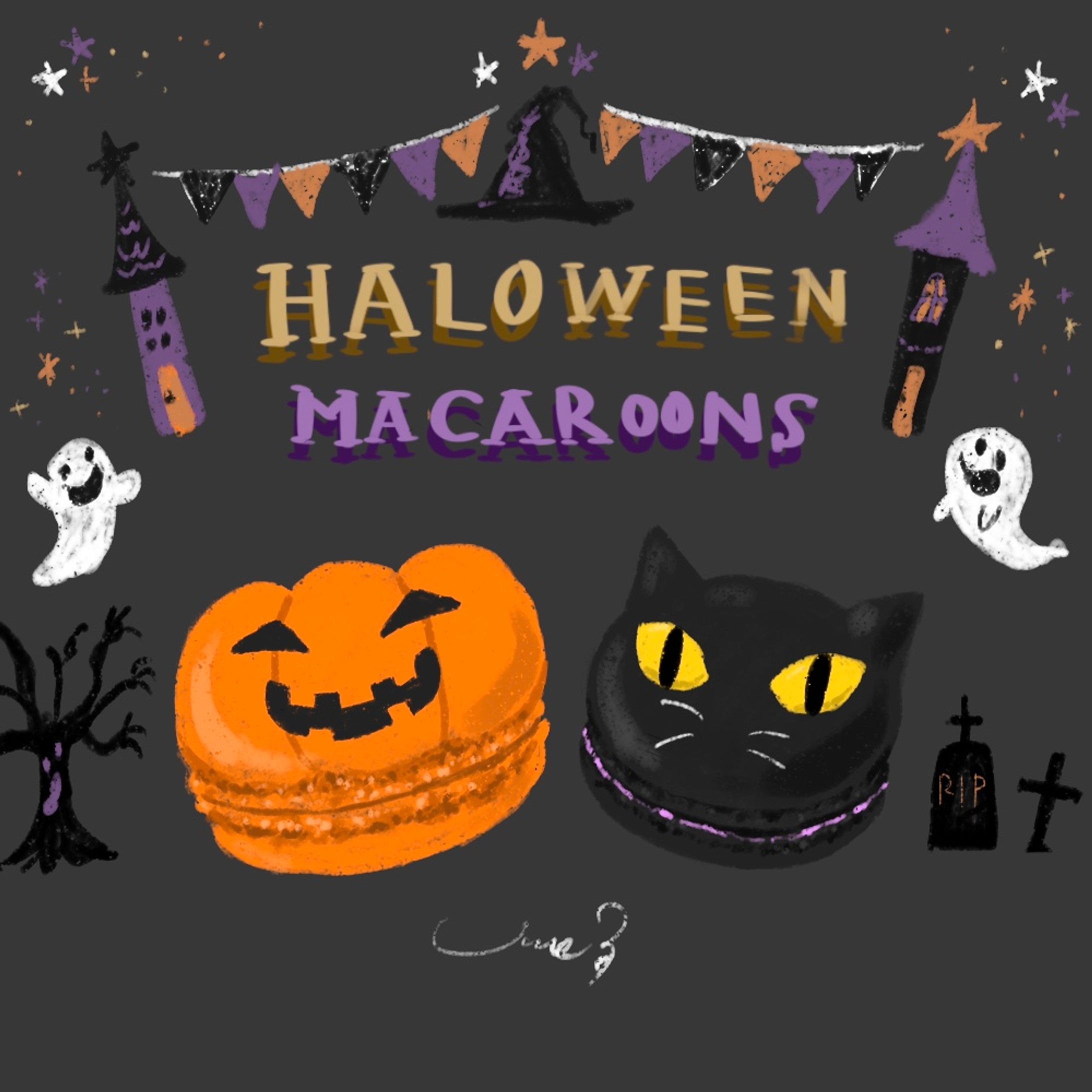 ハロウィンマカロン-1