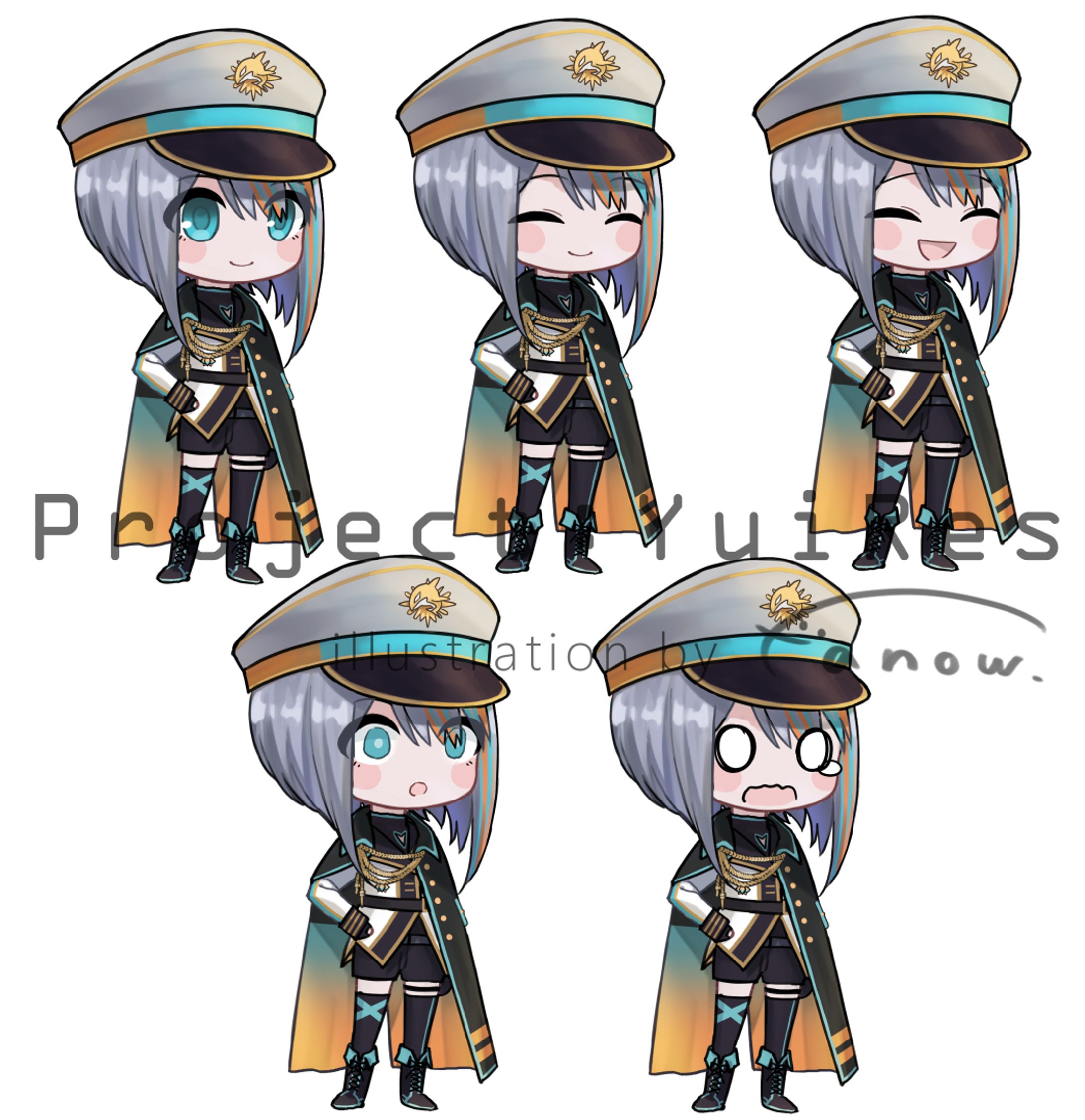 Vtuber デフォルメ立ち絵イラスト-1