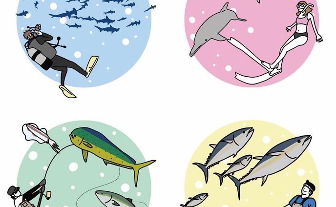 グループ展展示作品〜海のヒト×お魚〜