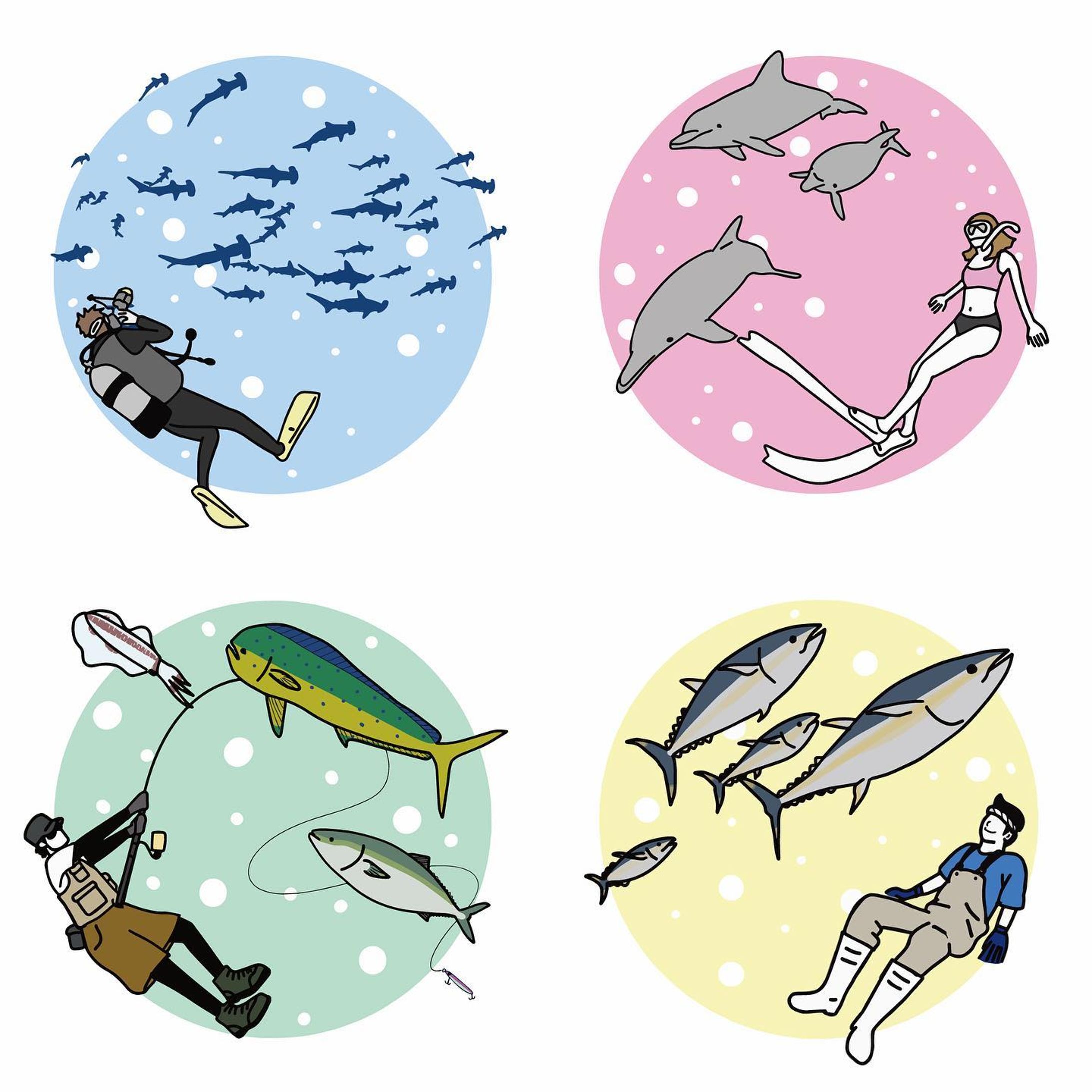 グループ展展示作品〜海のヒト×お魚〜-1