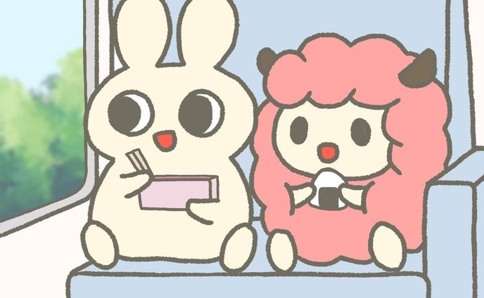 100日チャレンジ41日目
電車でおでかけ🚃
#100日チャレンジ #イラスト #うさぎ #ひつじ