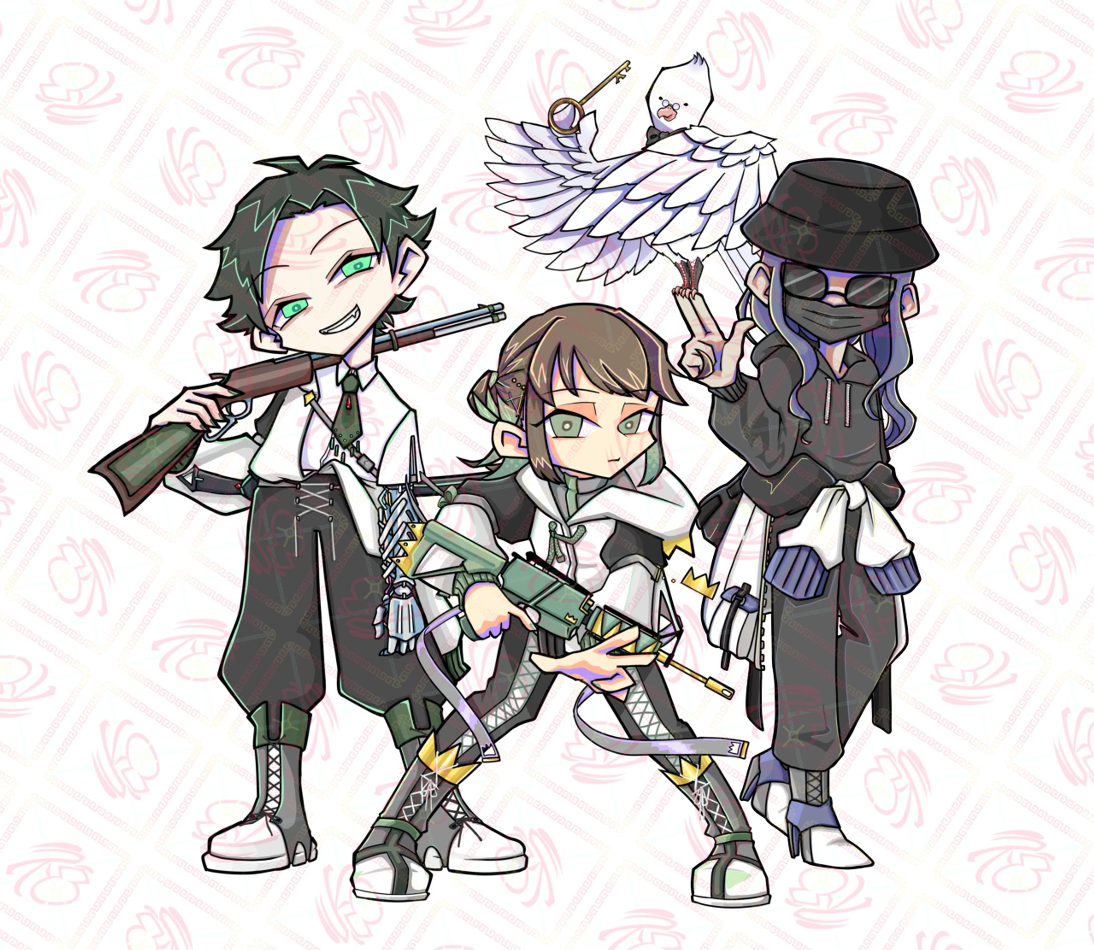 Devastation４人の立ち絵-1