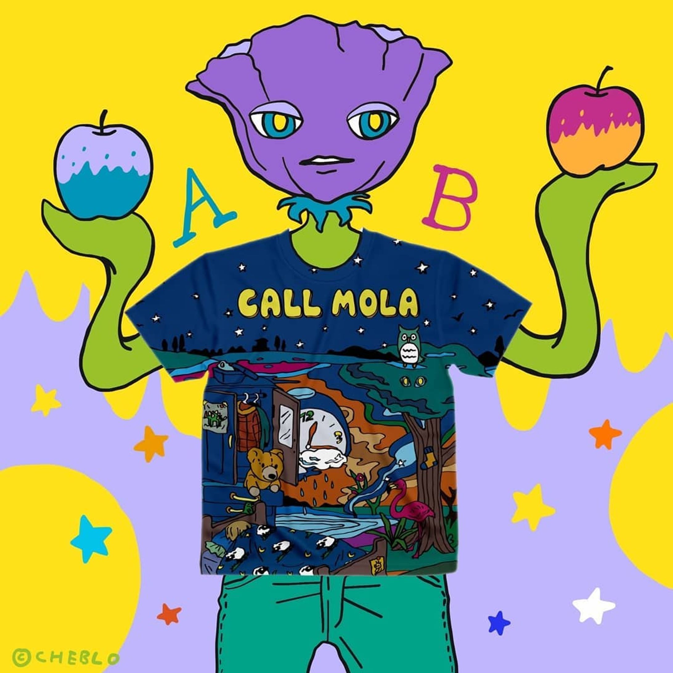 💜💛💙💚❤
《《本日よりTシャツSALEスタート！🌟》》
【CHEBLOおすすめTシャツ紹介】
・
ロックバンド『CALL MOLA』のフルグラフィックTシャツ🐠⚡🐡
・
■スズリのショップで販売中🌟
・
#callmola#ロックバンド#バンド#band#ファッション#boy#fashion#animal
#illustrator#イラストレーター#illustration#イラスト#一个例证#일러스트#絵#picture#cheblo
#キャラクター#캐릭터#character#Tシャツ#tshirt#ストリート#ストリートファッション#colorful#street#music#rock#sale#dream-1