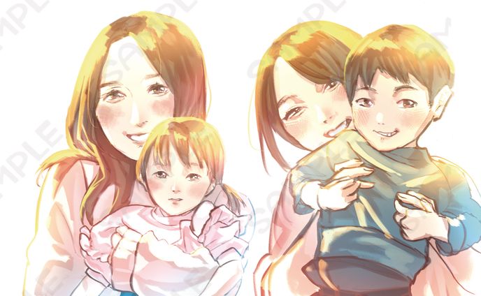 似顔絵サンプルまとめ