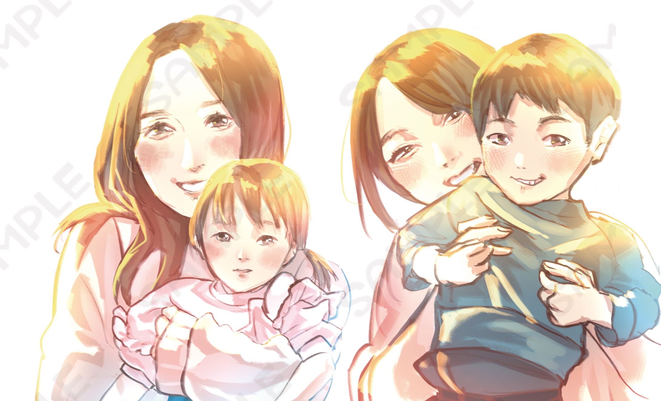 似顔絵サンプルまとめ-1