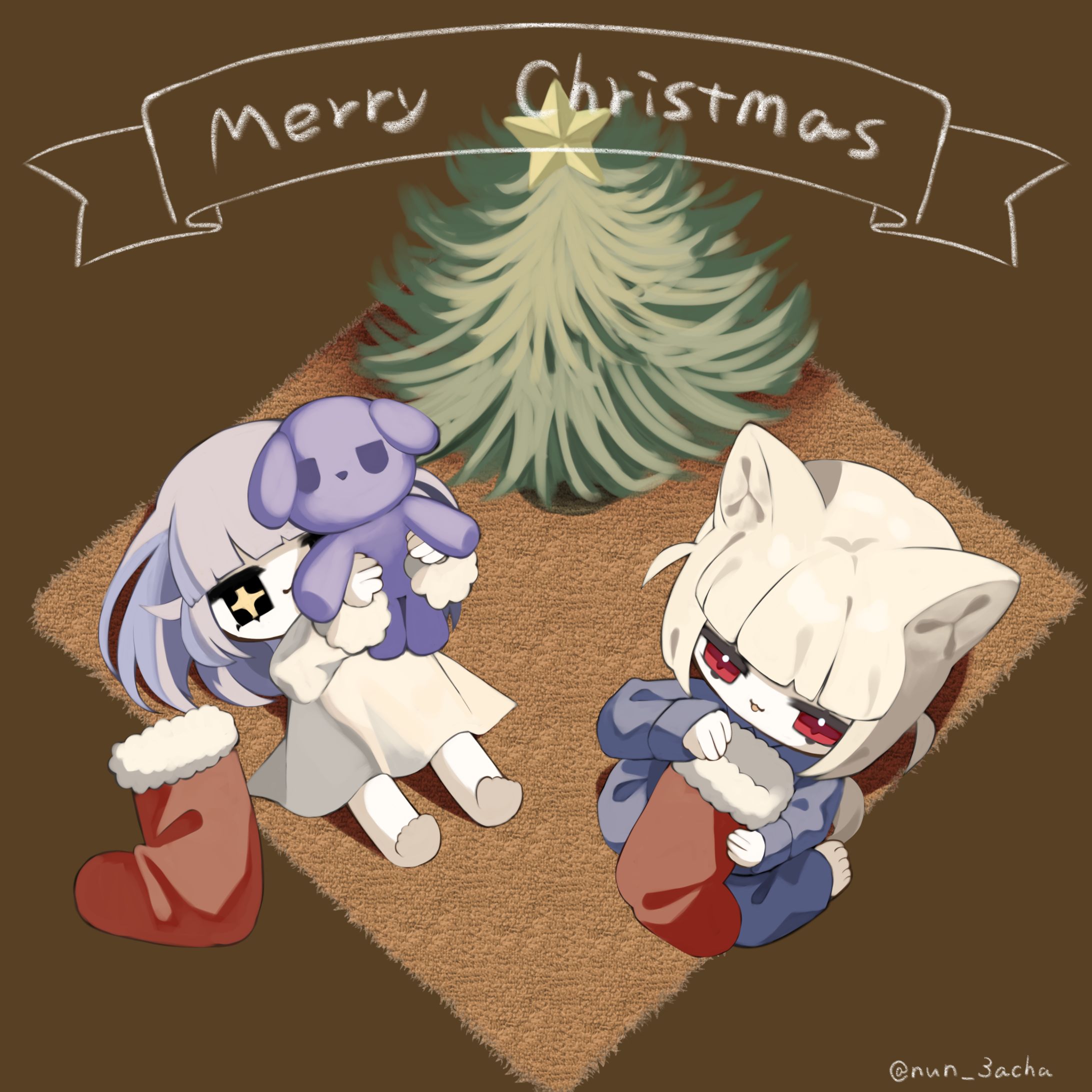 OC厚塗りミニキャラ全身イラスト-1