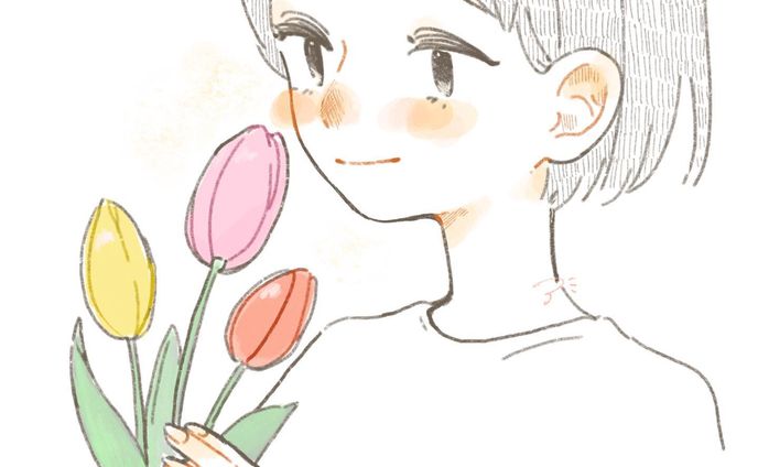 🌷
 #イラスト  #illustration  #illust  #絵  #女の子