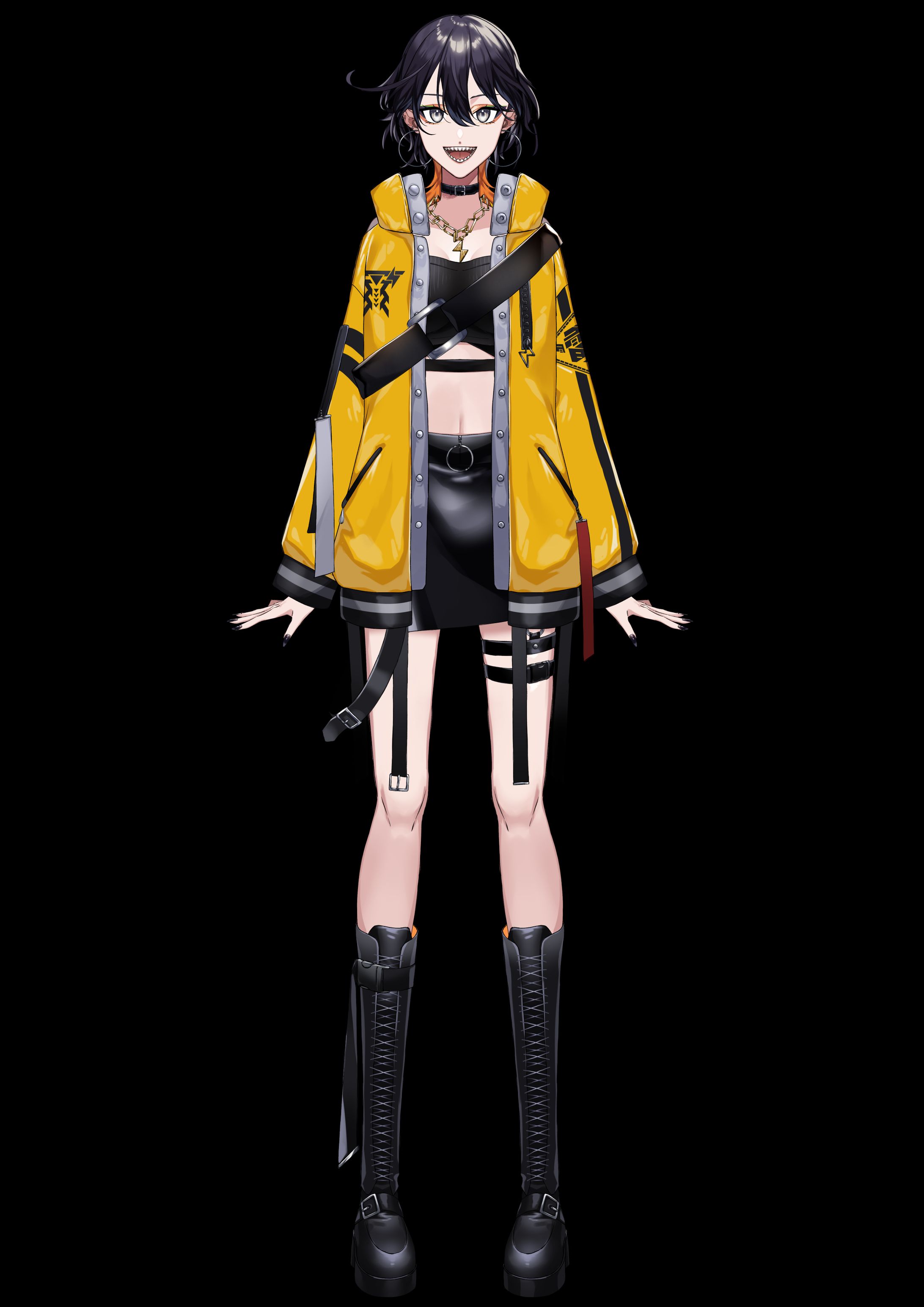 自主制作：鳴宮らい　VTuberモデルイラスト制作-1
