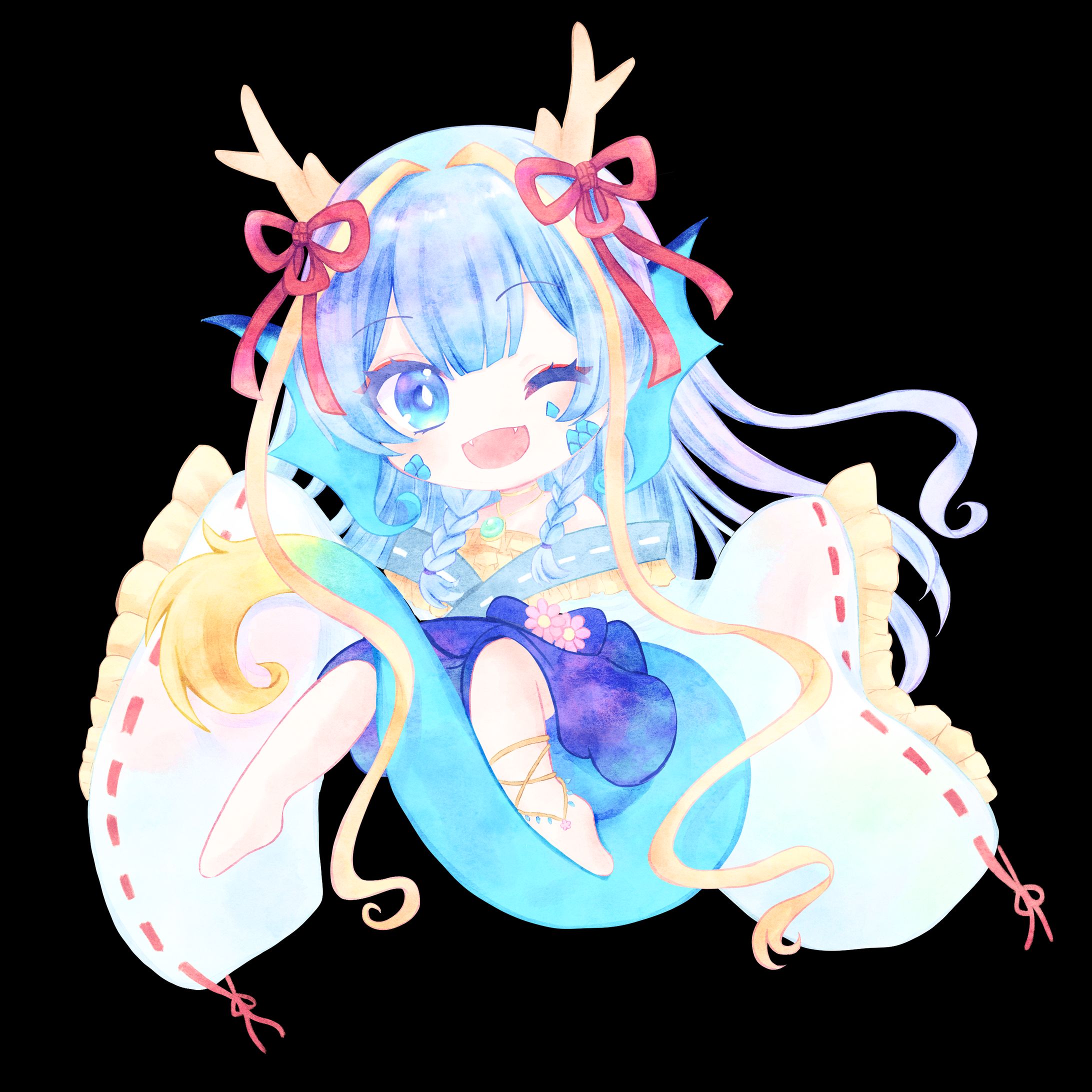 水彩風万秋さん-1