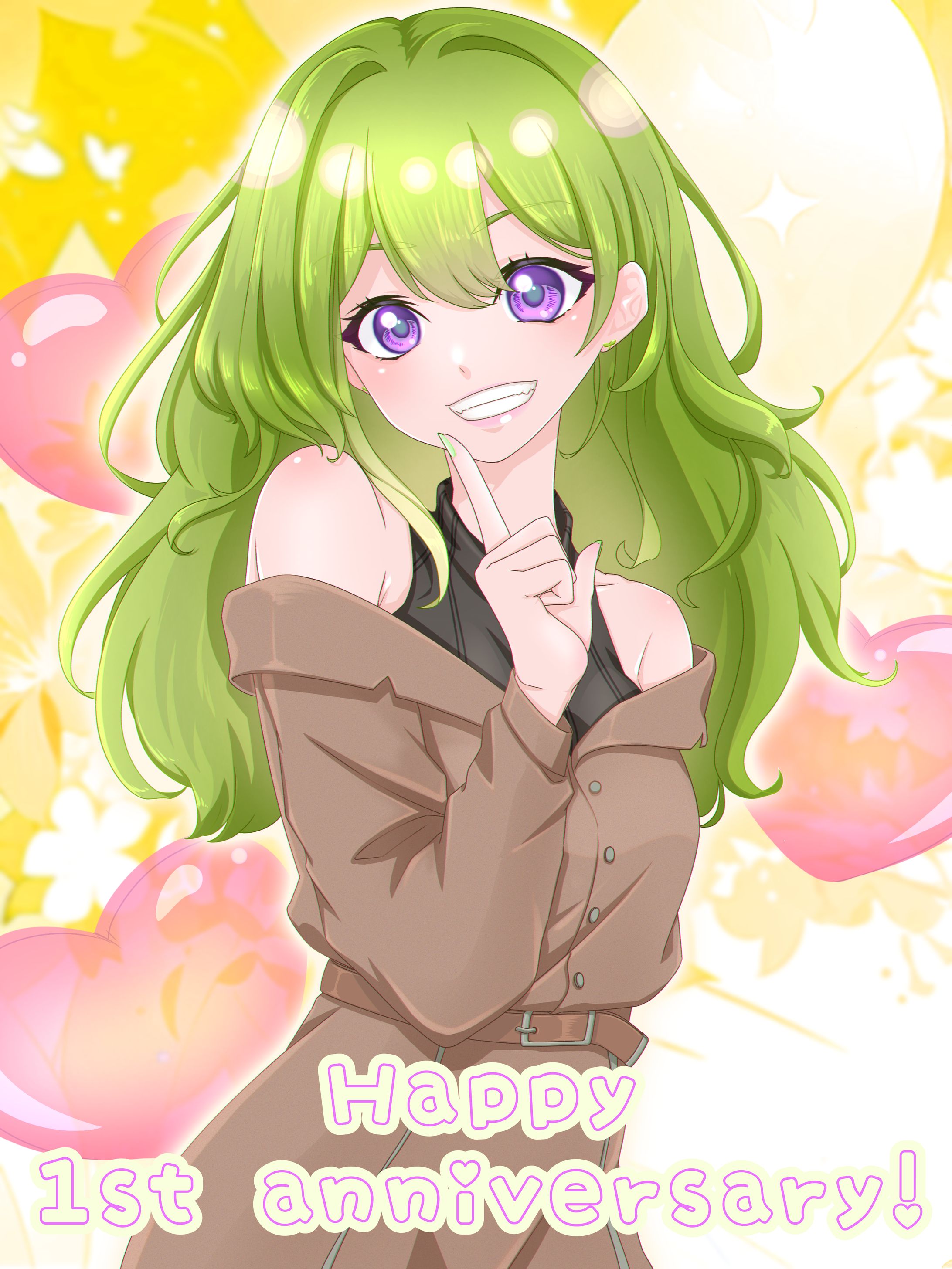 2024.10　晴星セツナ様　1周年記念　一枚絵-1