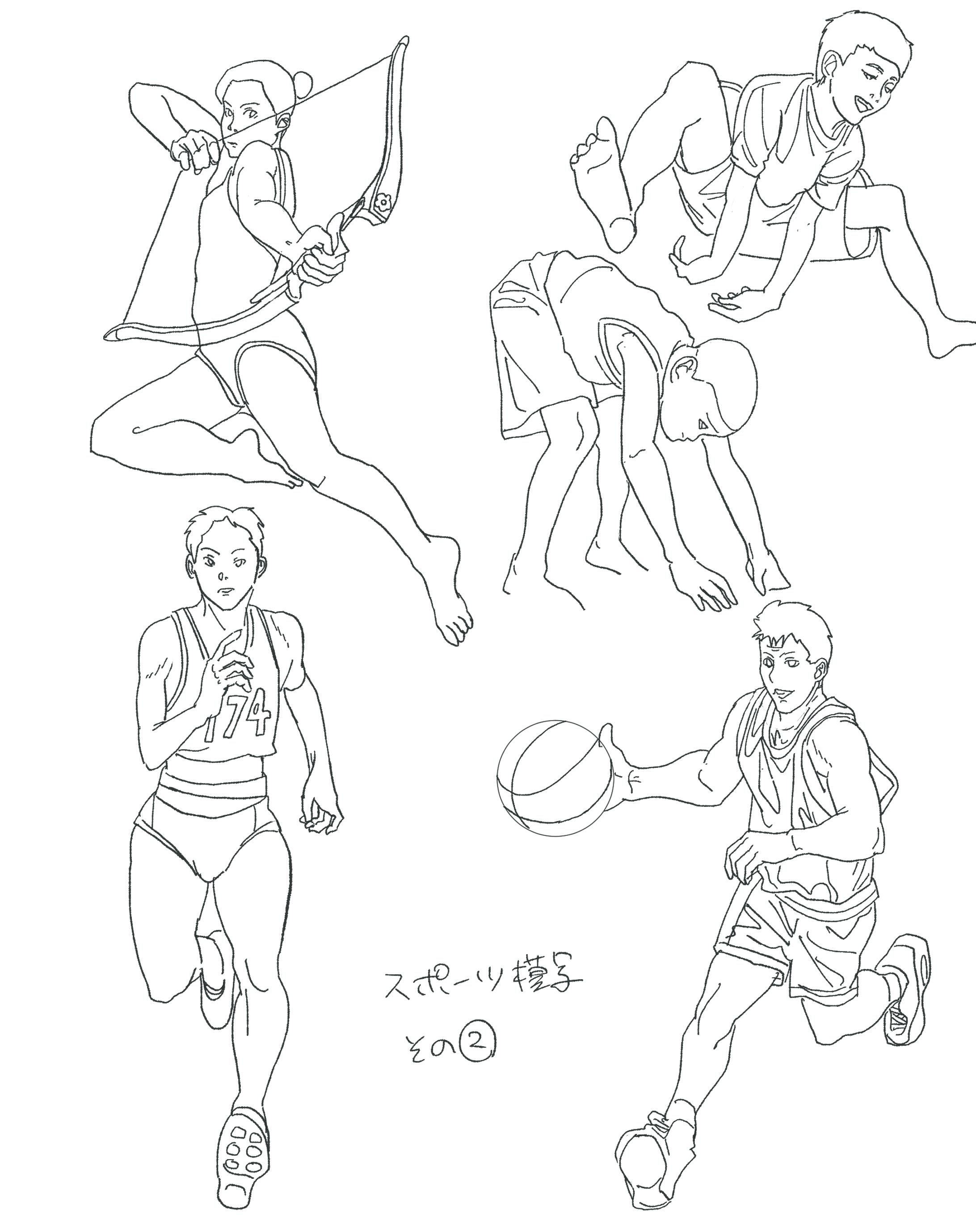 スポーツ模写　その２-1