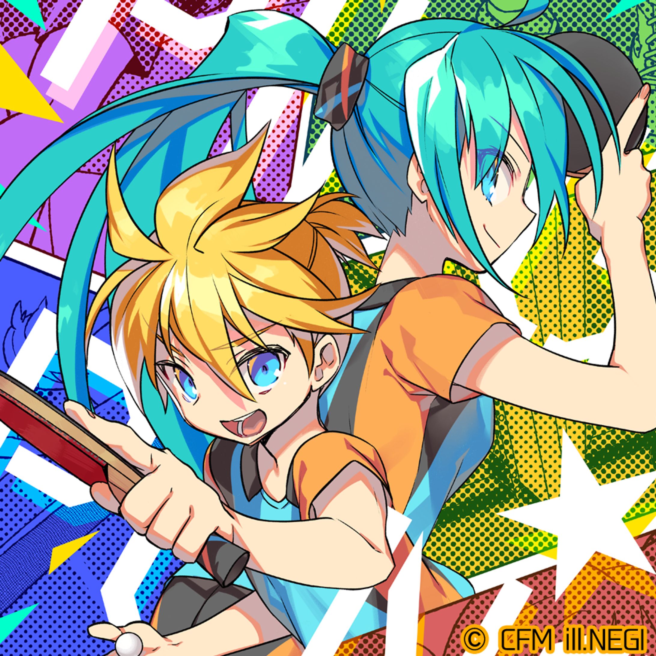 【初音ミク 2020年カレンダー】描き下ろしイラスト【初音ミクの塗り絵　ALL-STARS】【初音ミクの塗り絵　POSTCARD BOOK】イラスト収録-1