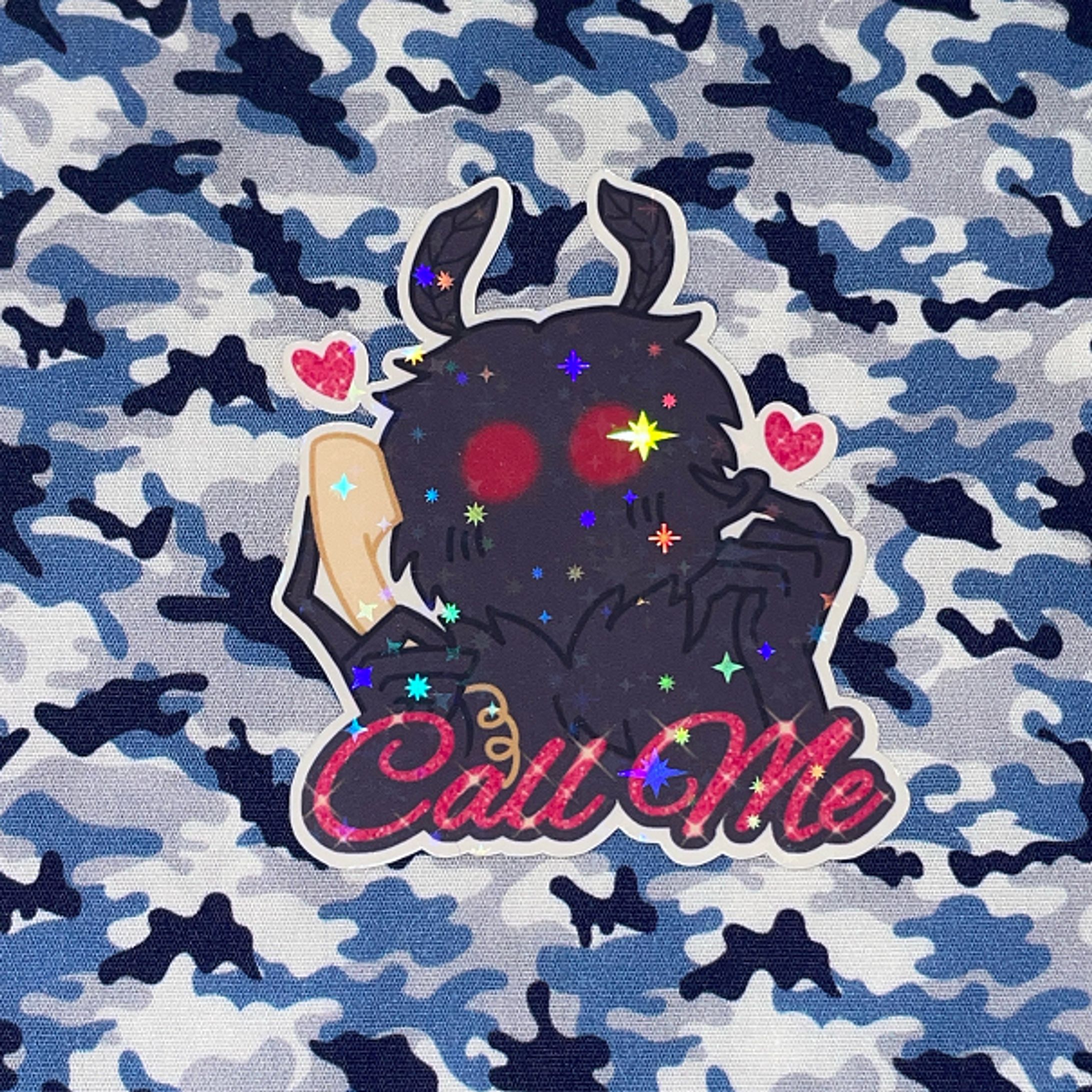 Mothman Call Me sticker-1