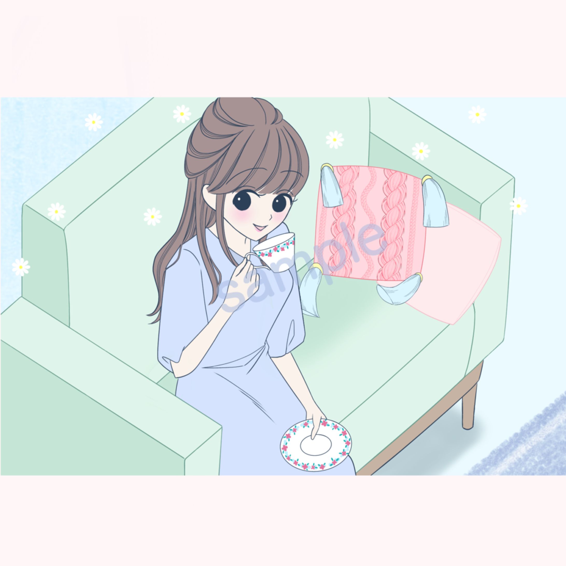 サンプル用イラスト（ココナラ）-1