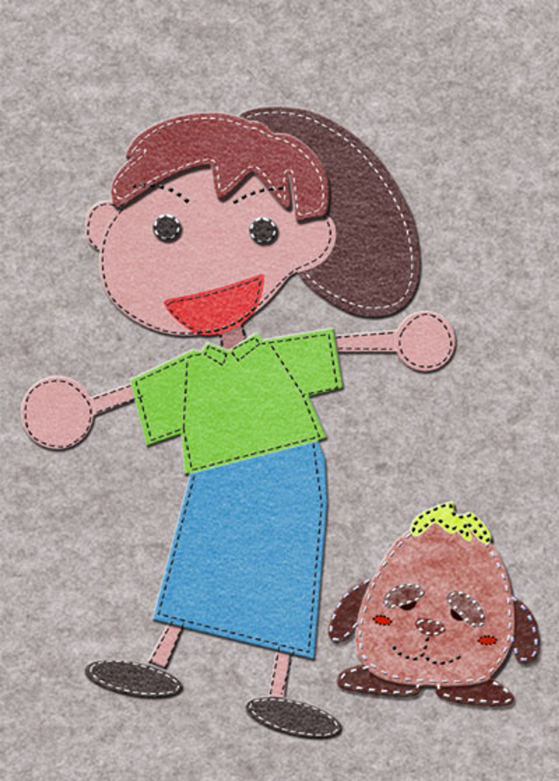 フェルト素材を活かしたキャラクター-1