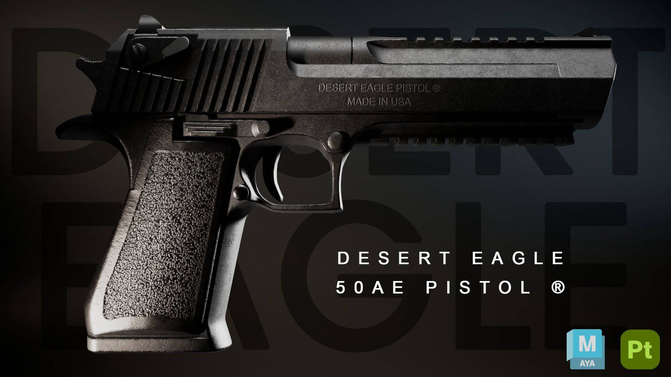 【二次創作】Desert Eagle 50AE Pistol-1