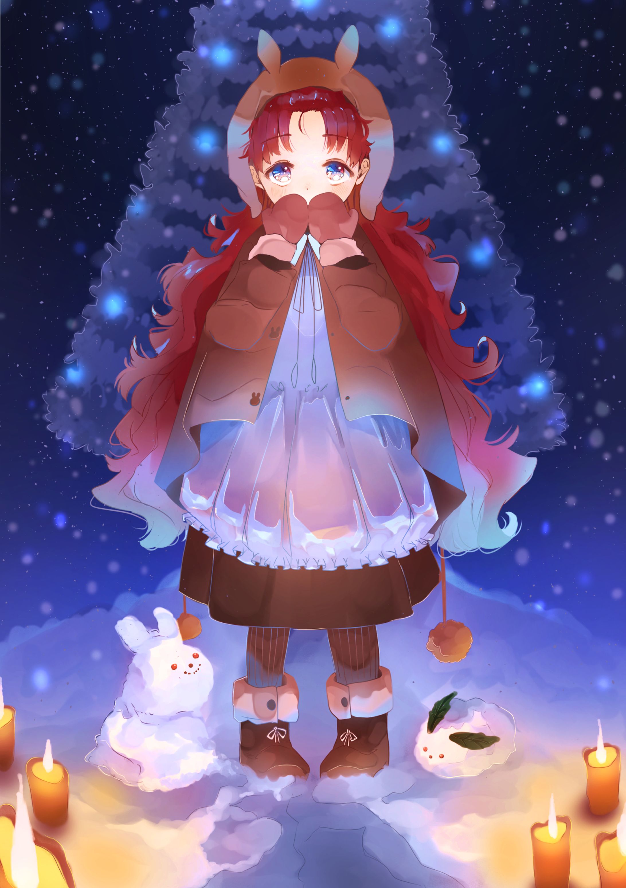 【イラスト】少女のX'mas-1