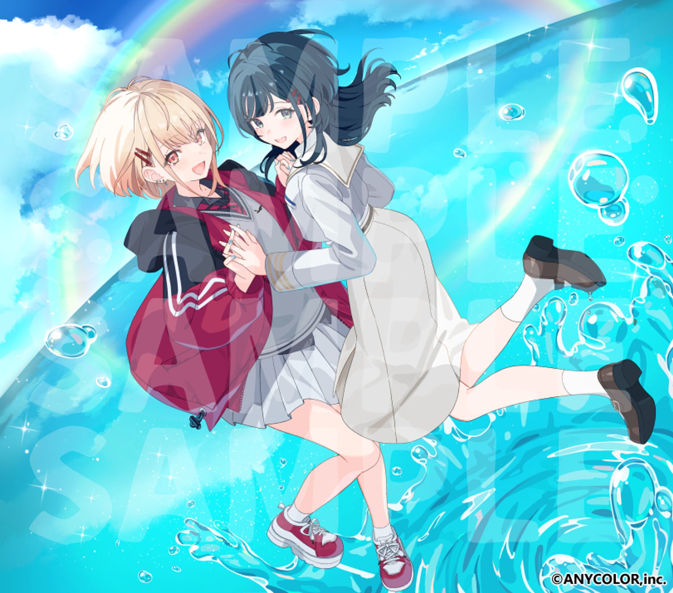 にじさんじ所属うみゃみー『青空Jumping Heart』歌ってみたMVイラスト-1