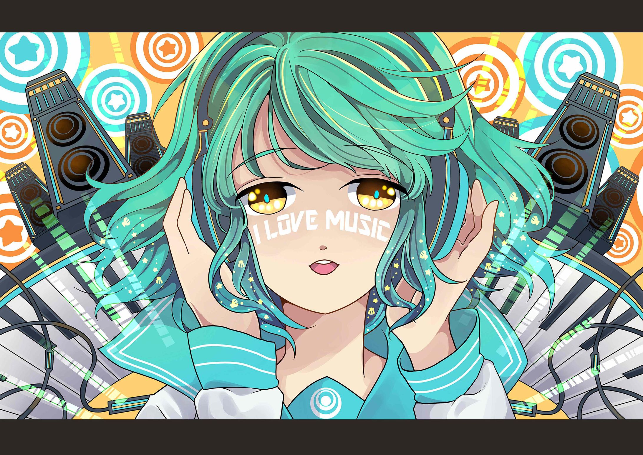 音楽系挿絵イラストのサンプル-1