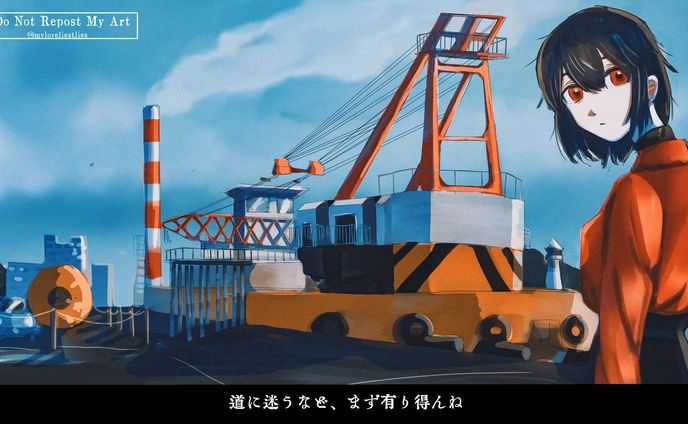 イラスト(背景+人物)