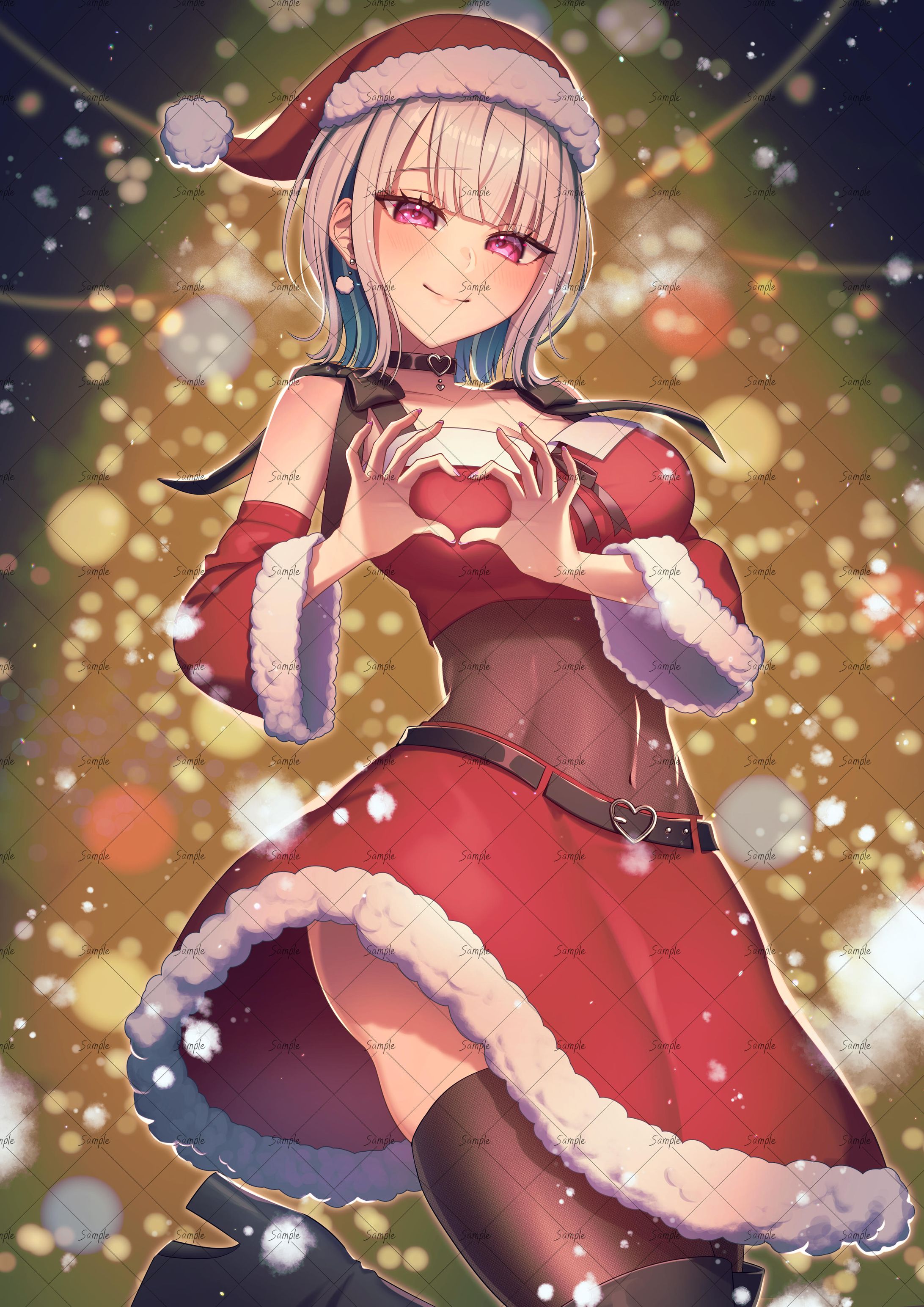 楓怜瑠那様クリスマスイラスト-1