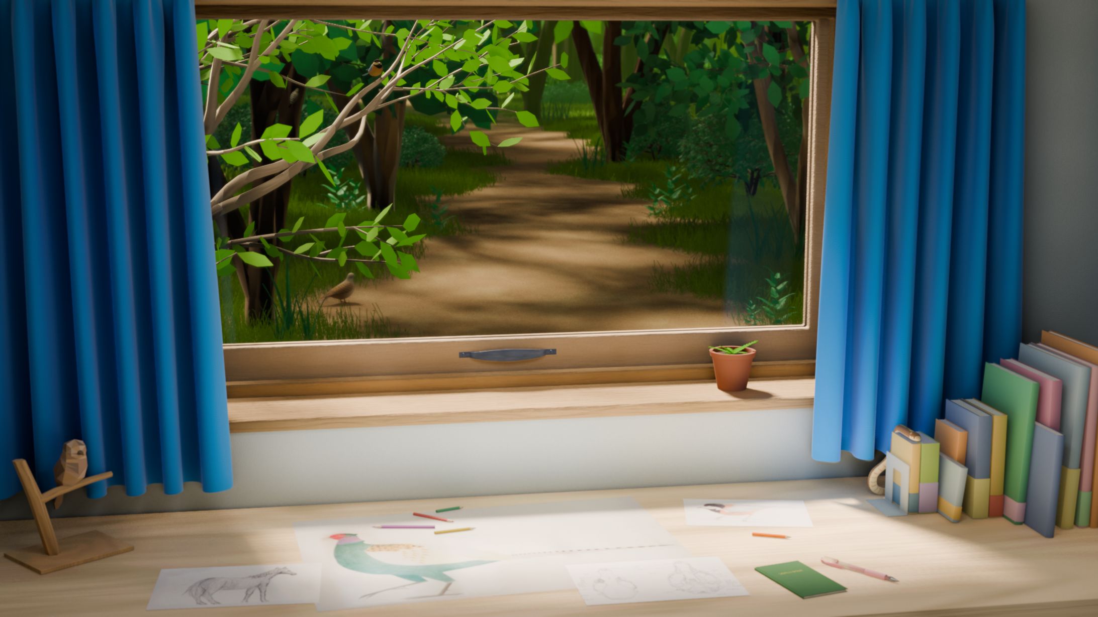 森の作業小屋-1