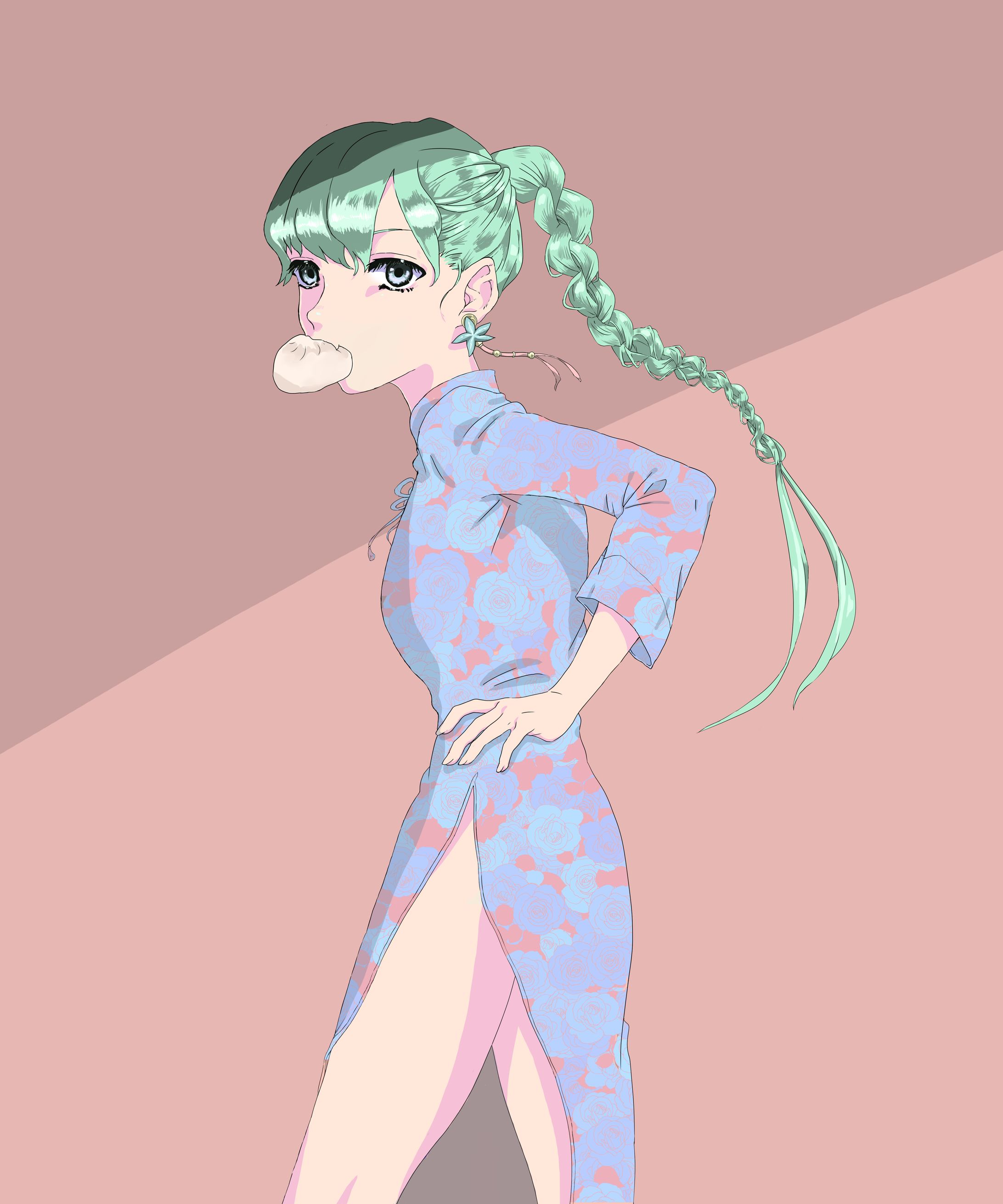 チャイナ服の女の子-1