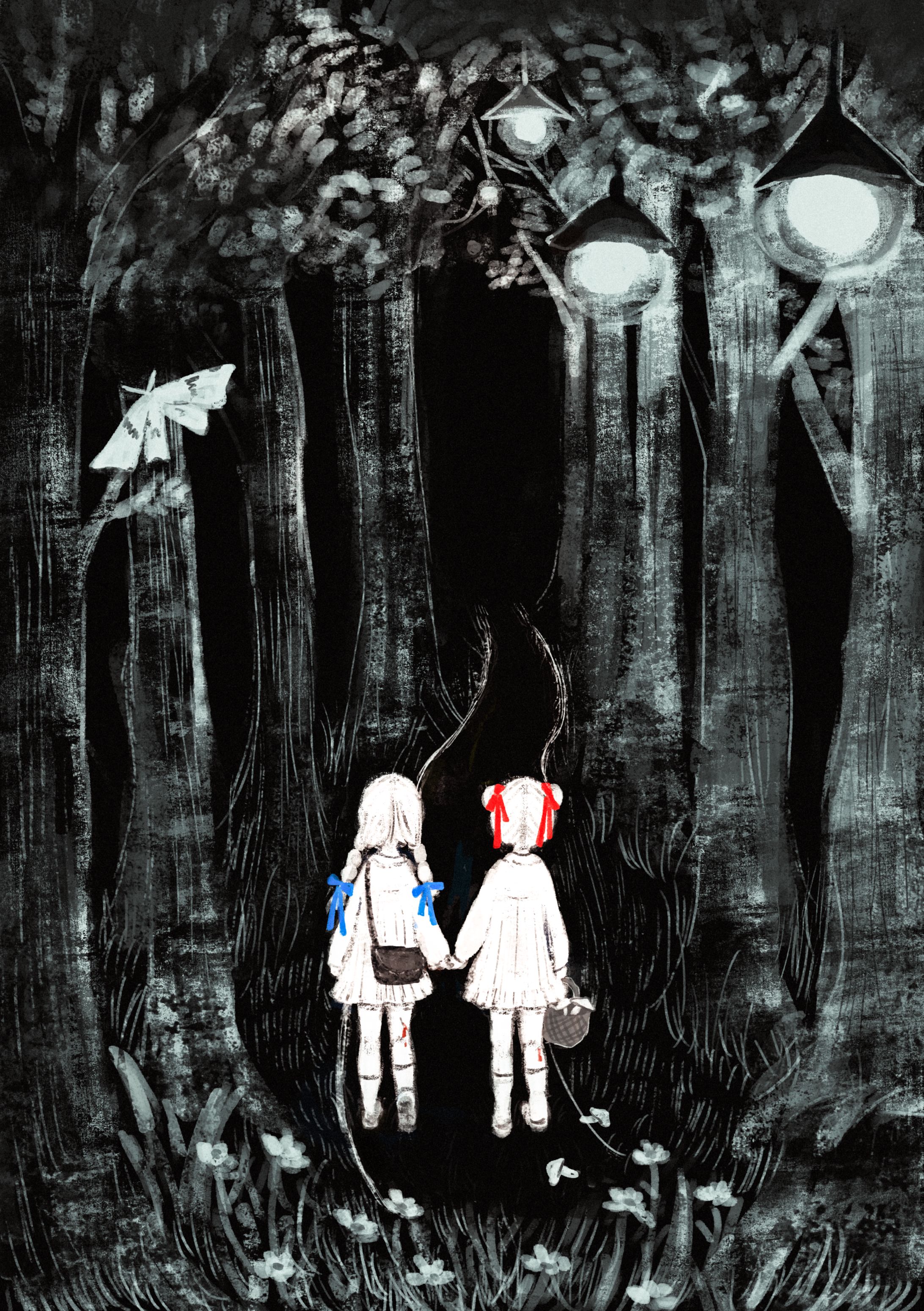 夜の森-1
