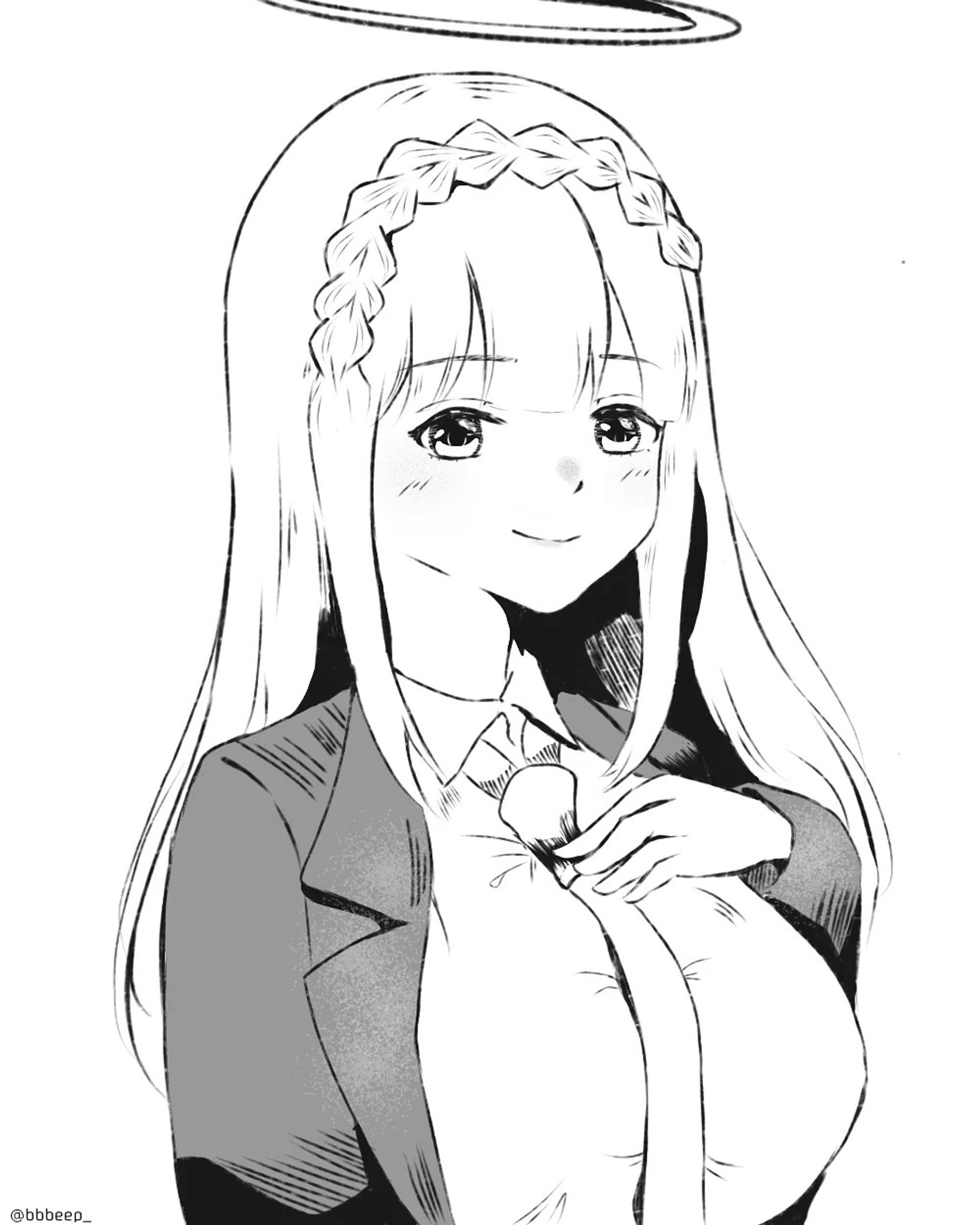 I wanna draw more booba but needs more practice.
.
.
.
#illustration #art #mangaart #lineart #digitalart #fanart #vtuber #shirayurilily-1
