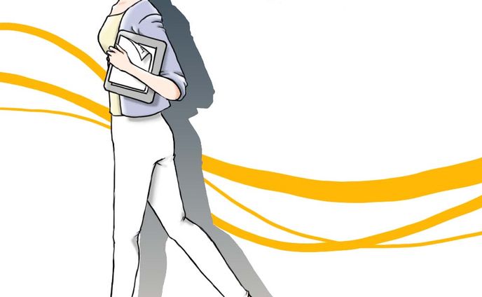 イラスト、ポニーテール