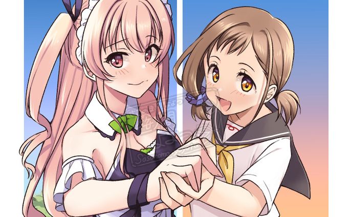 一次創作男女のキャラクターたち