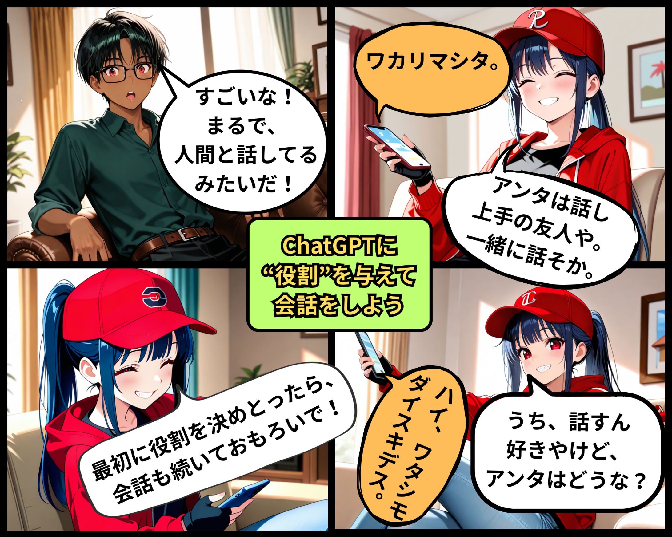 ChatGPTに“役割”を与えて会話をしよう-1