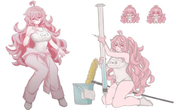 立ち絵イラスト+SDイラスト