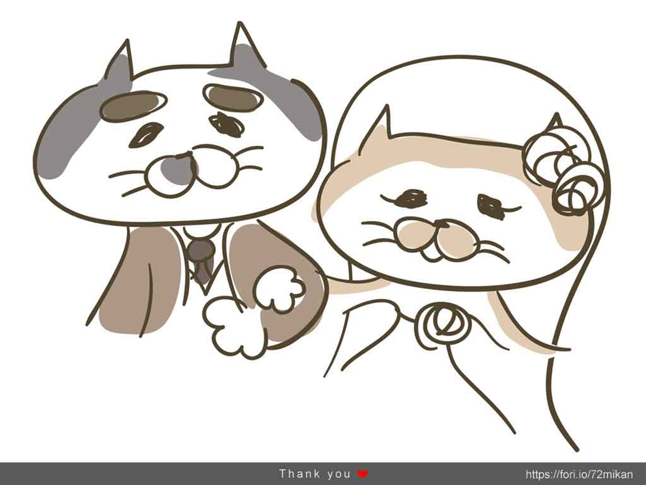 猫と手書きとウェディング-1