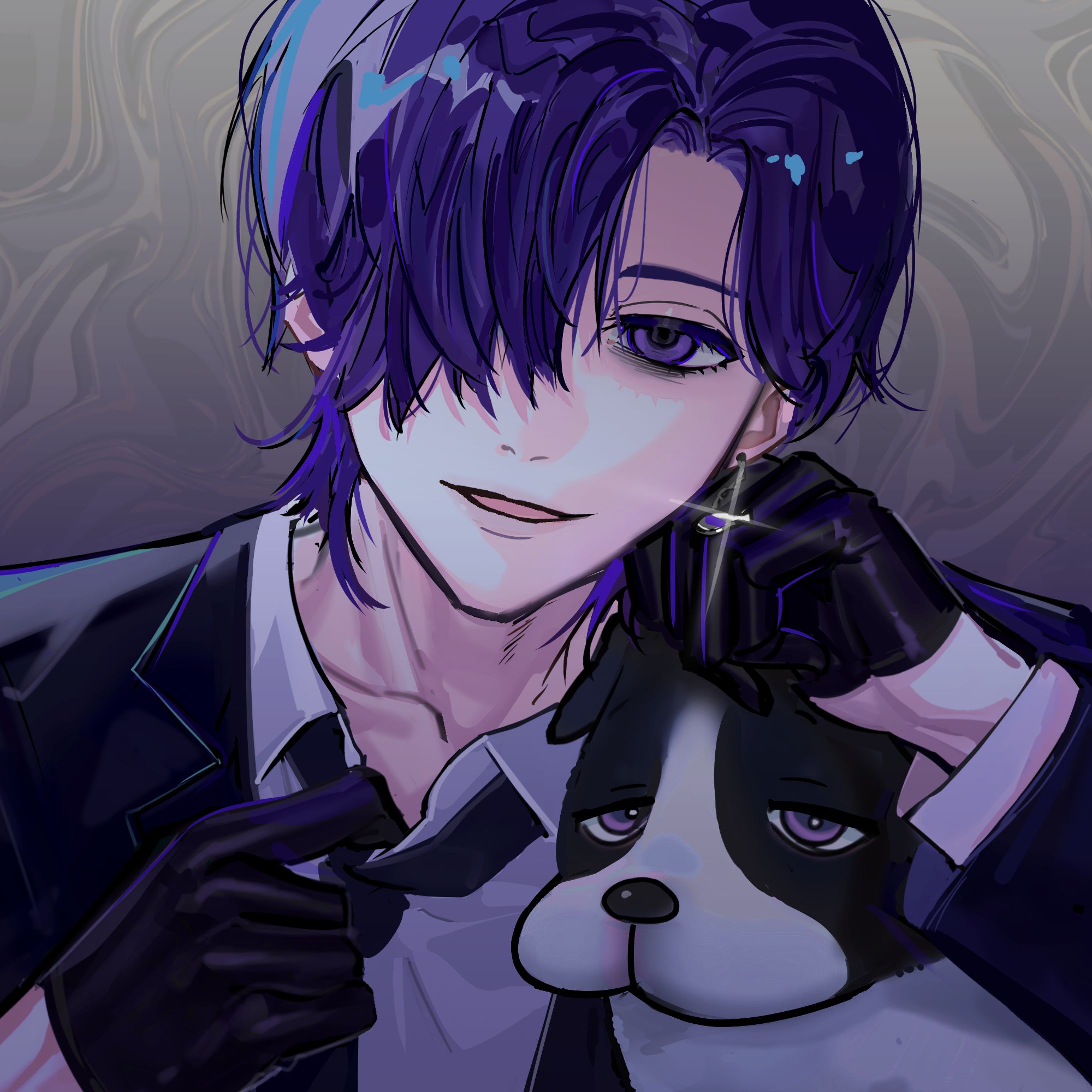 依頼絵　アイコンイラスト男性-1