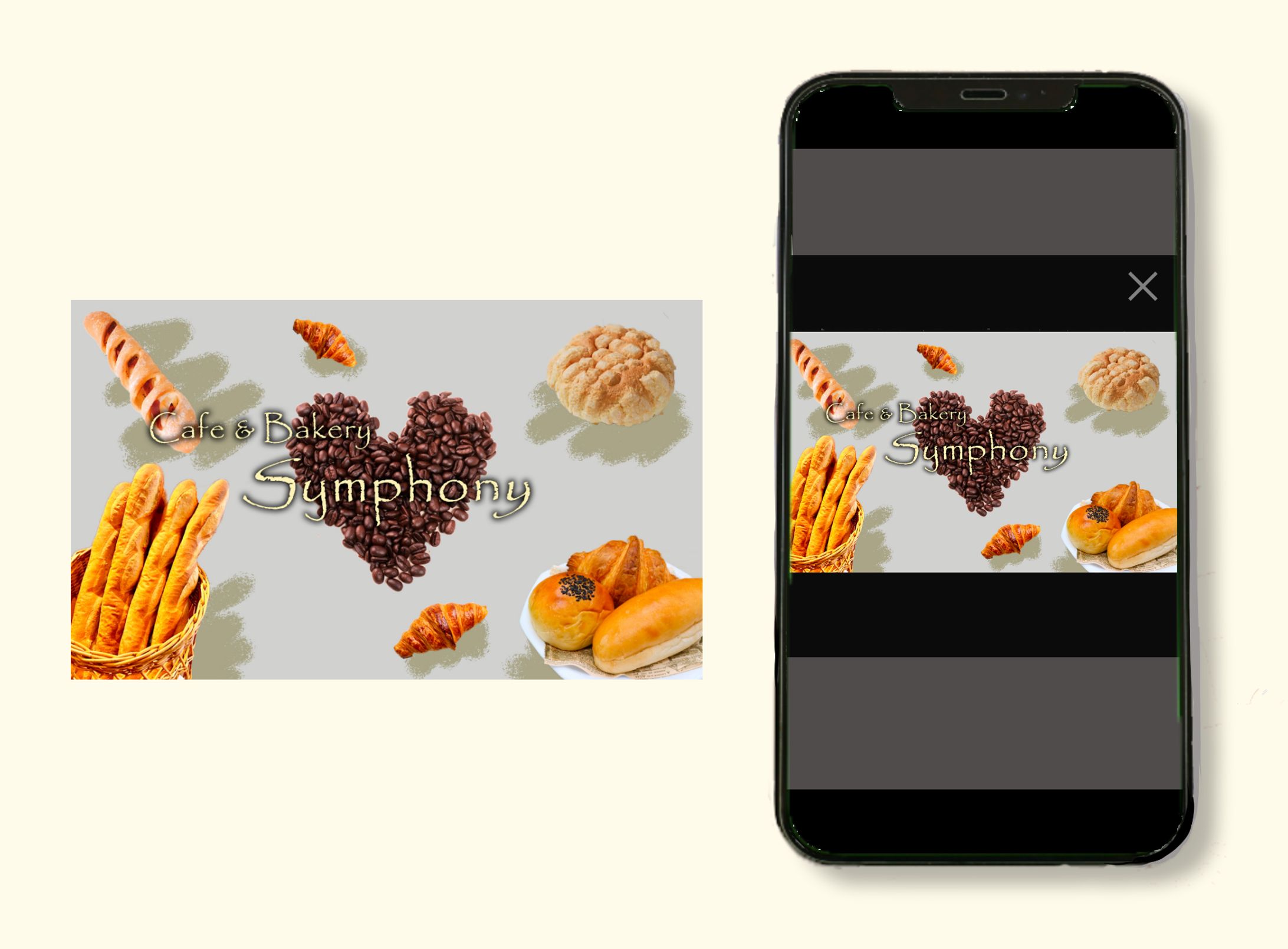[Web用バナー]カフェ＆ベーカリーショップ/[Web Banner] Cafe & Bakery Shop/-1
