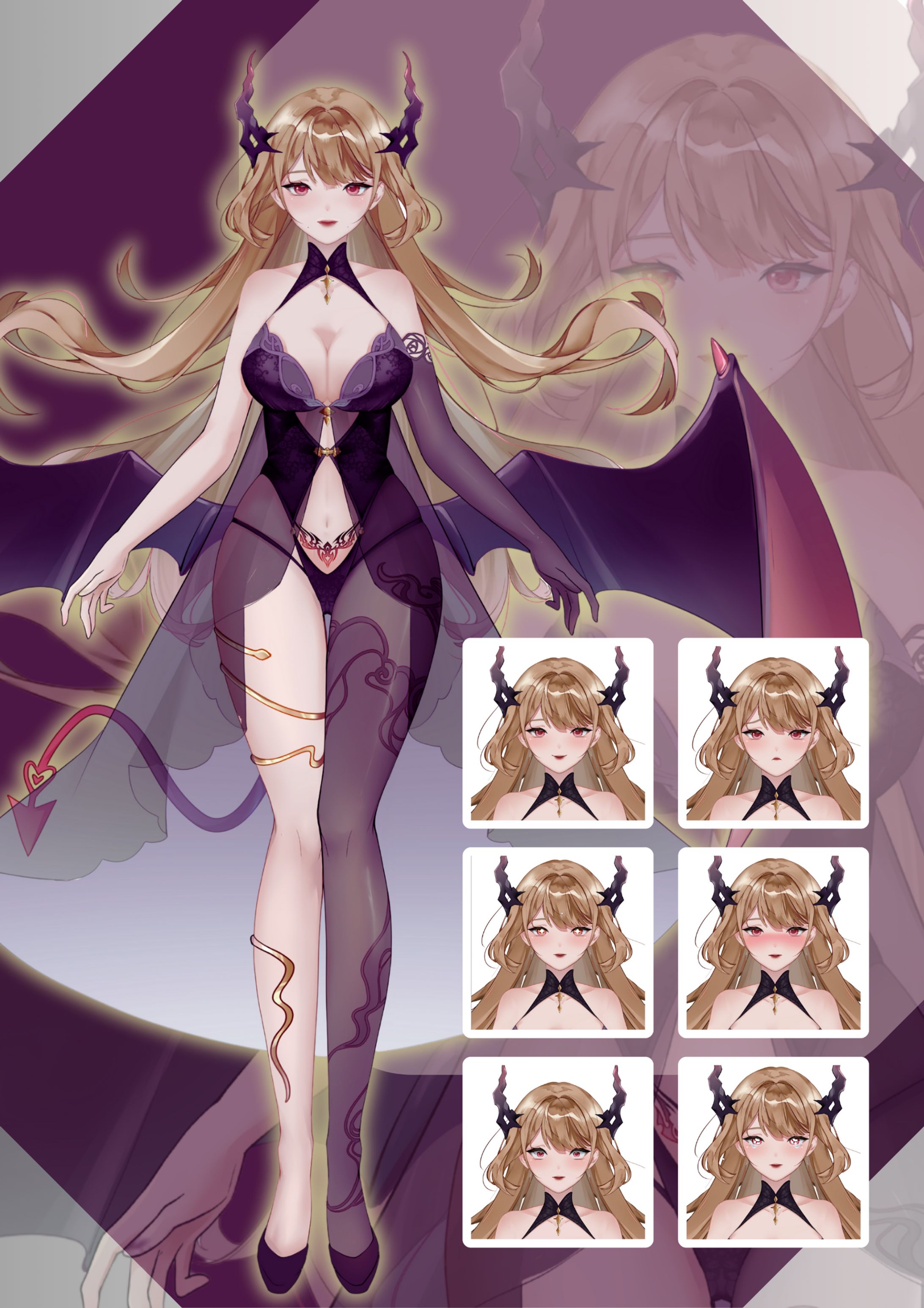 さえぽよ様 Live2D立ち絵制作-1