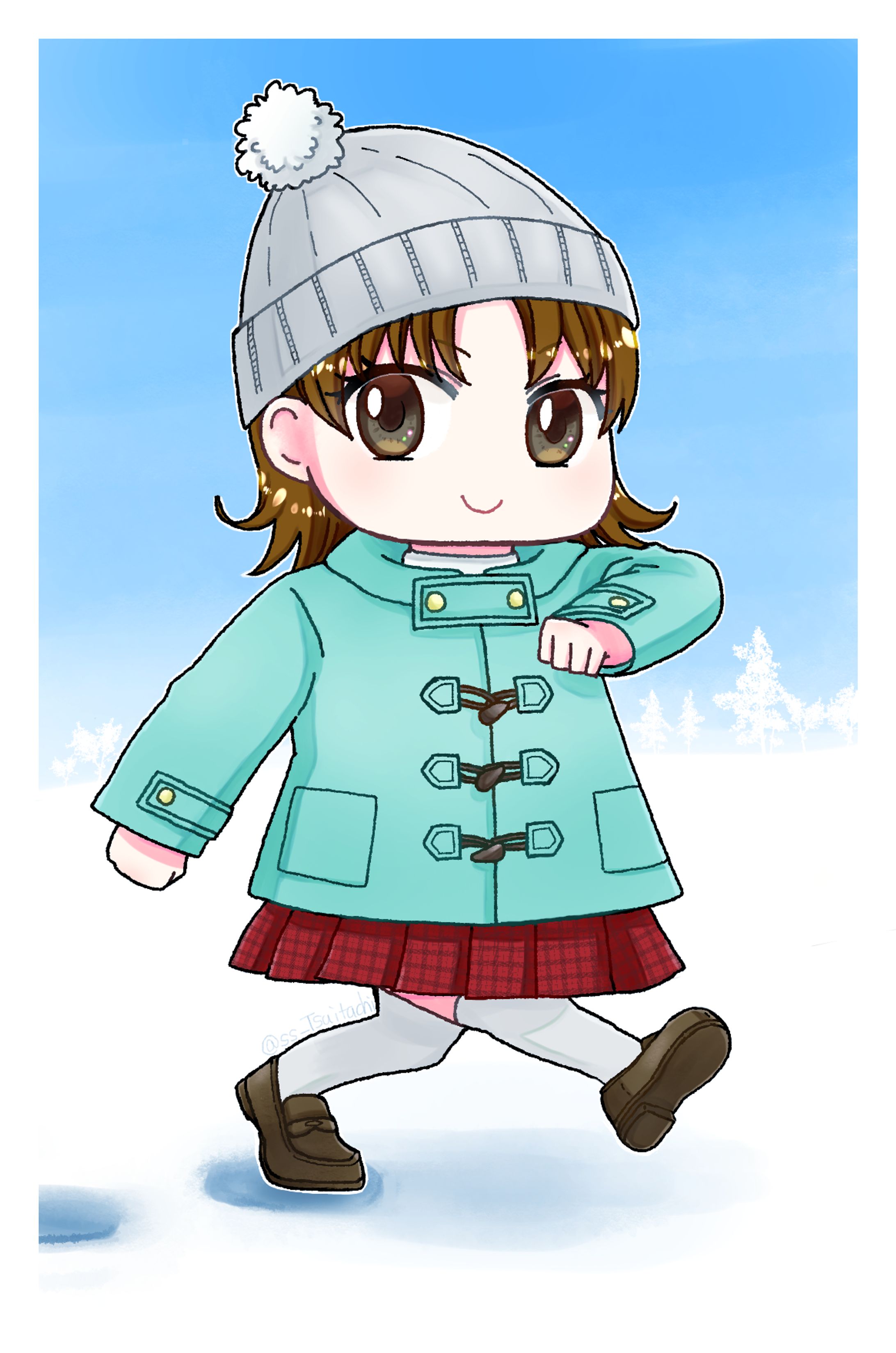 今日も元気に歩く女の子-1