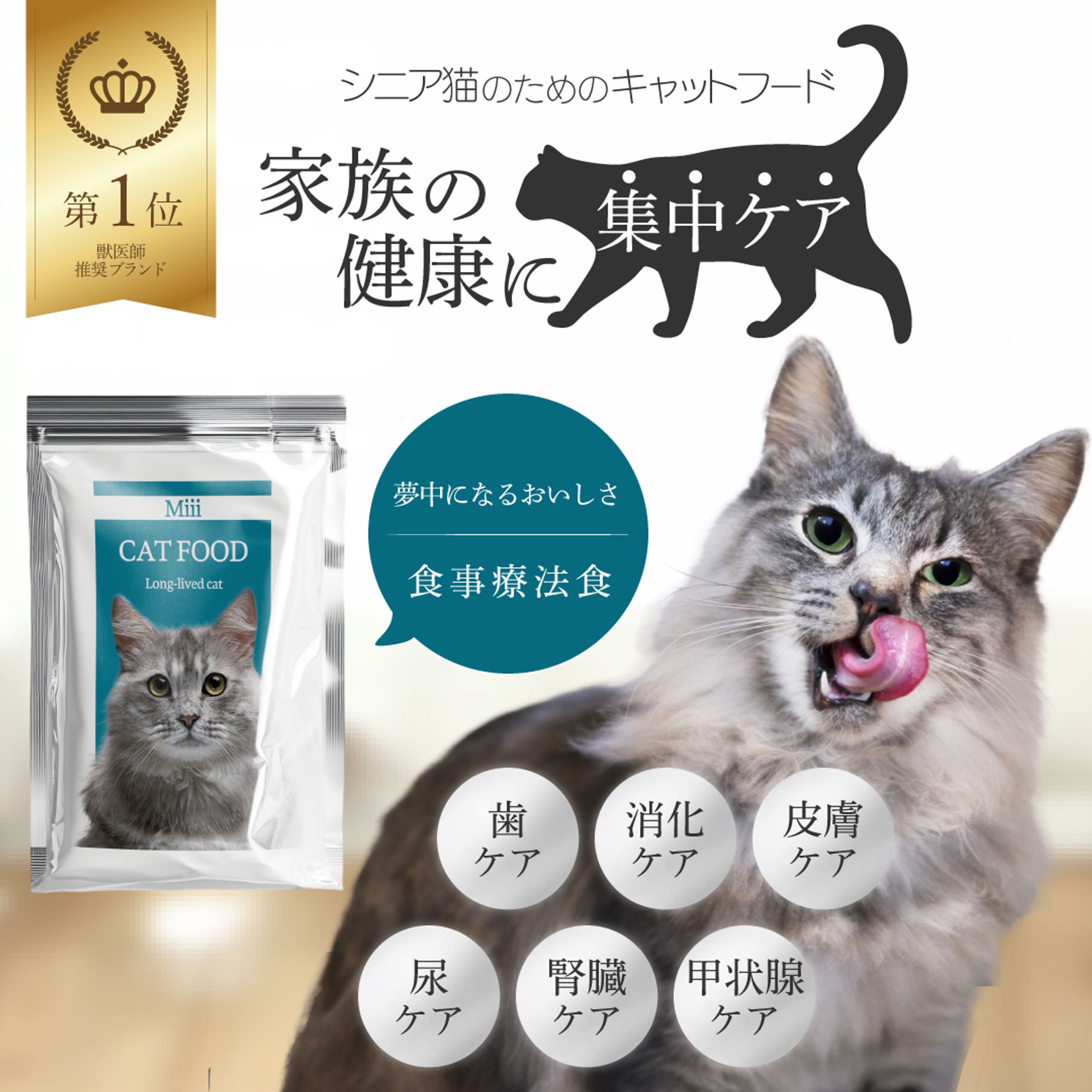 猫の療法食訴求｜やさしさと安心感を伝えるバナー-1