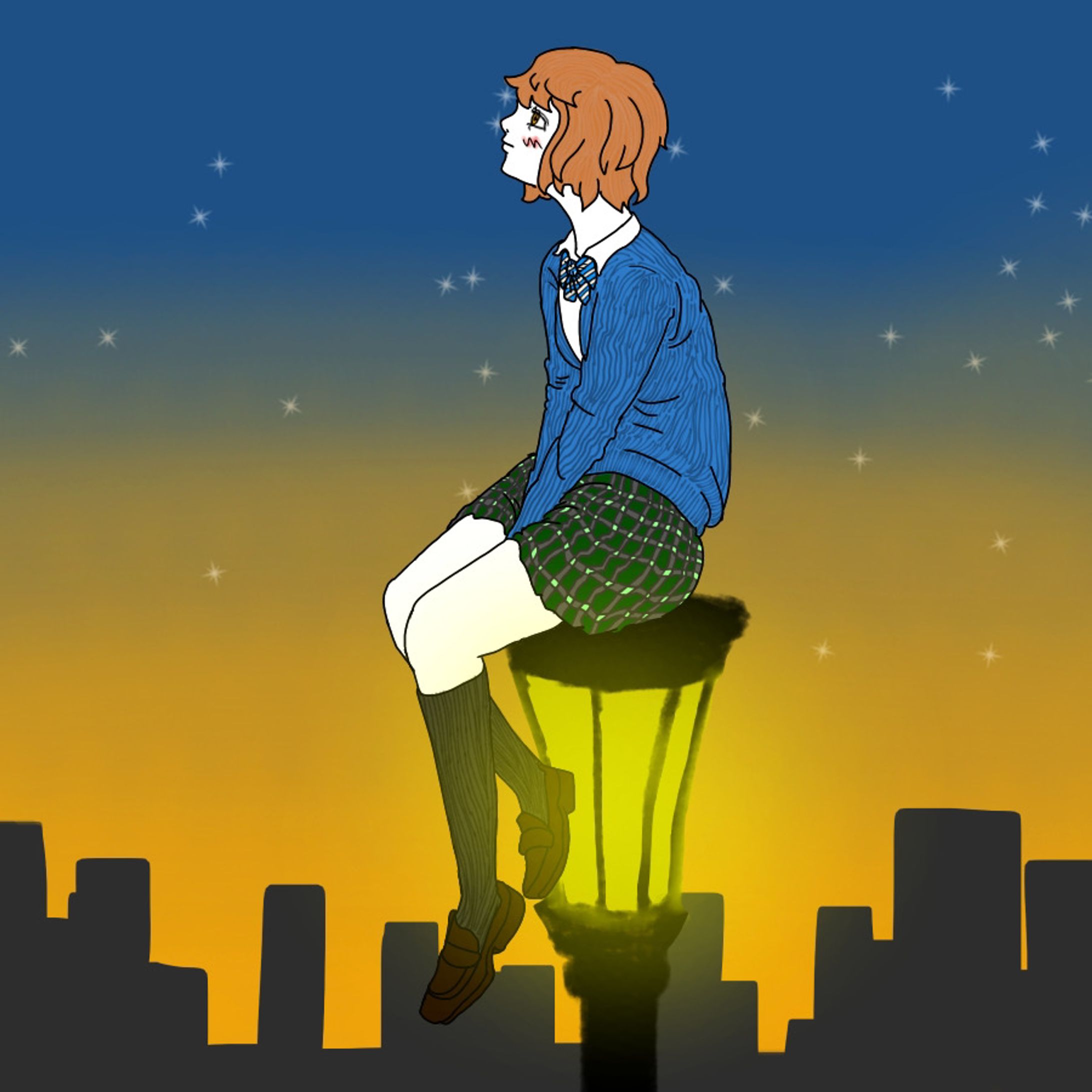 【実績紹介】音楽ジャケット用イラスト-1