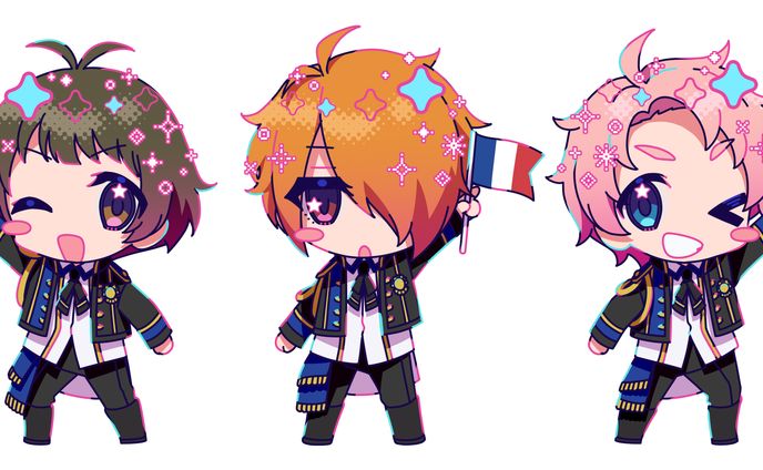 SideM9thライブ　フラスタ用ミニキャライラスト