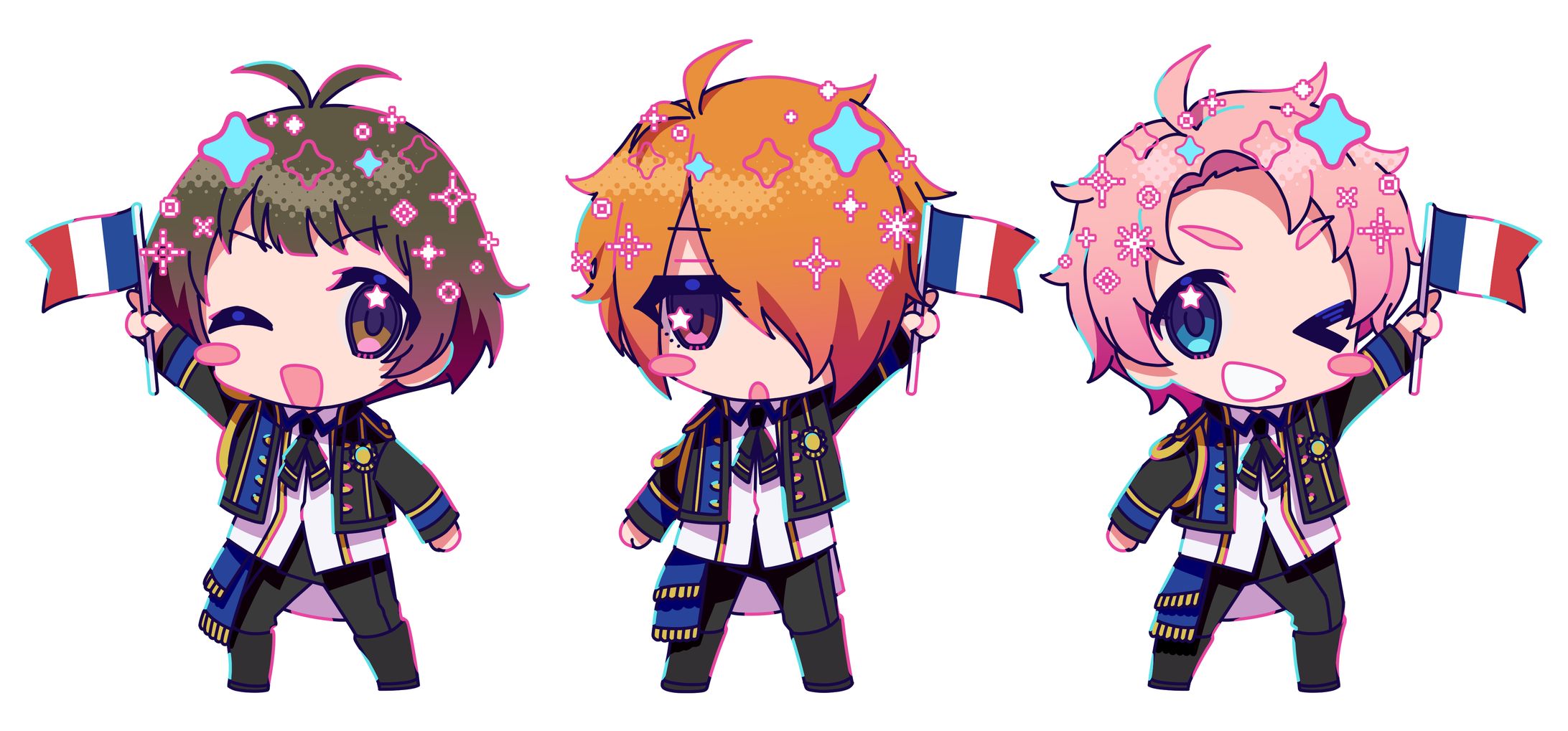 SideM9thライブ　フラスタ用ミニキャライラスト-1