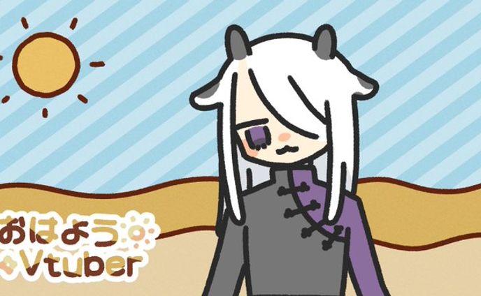 【おはVおやV素材】ロゴ、背景