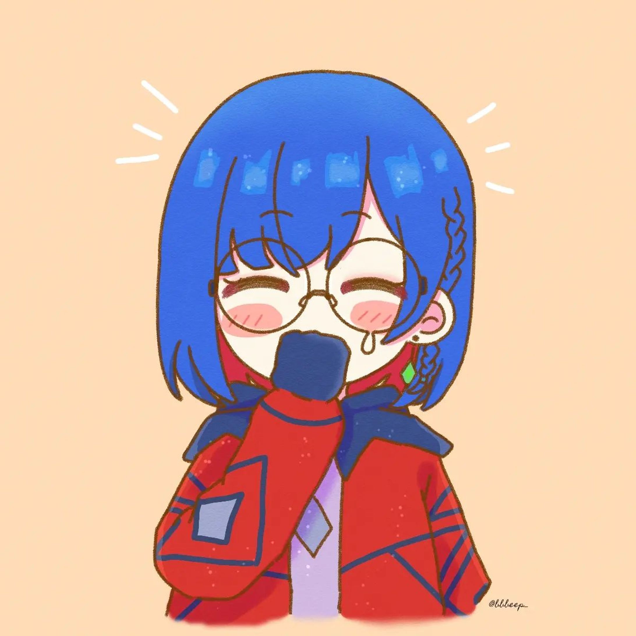 🤭
.
.
.
#kamitsubaki_studio #理芽 #RIM #art #illustration #illust #rkgk #fanart #vsinger #virtualyoutuber #ibispaintx #digitalsketch #digitaldrawing #digitalart #artoninstagram #artistsoninstagram-1